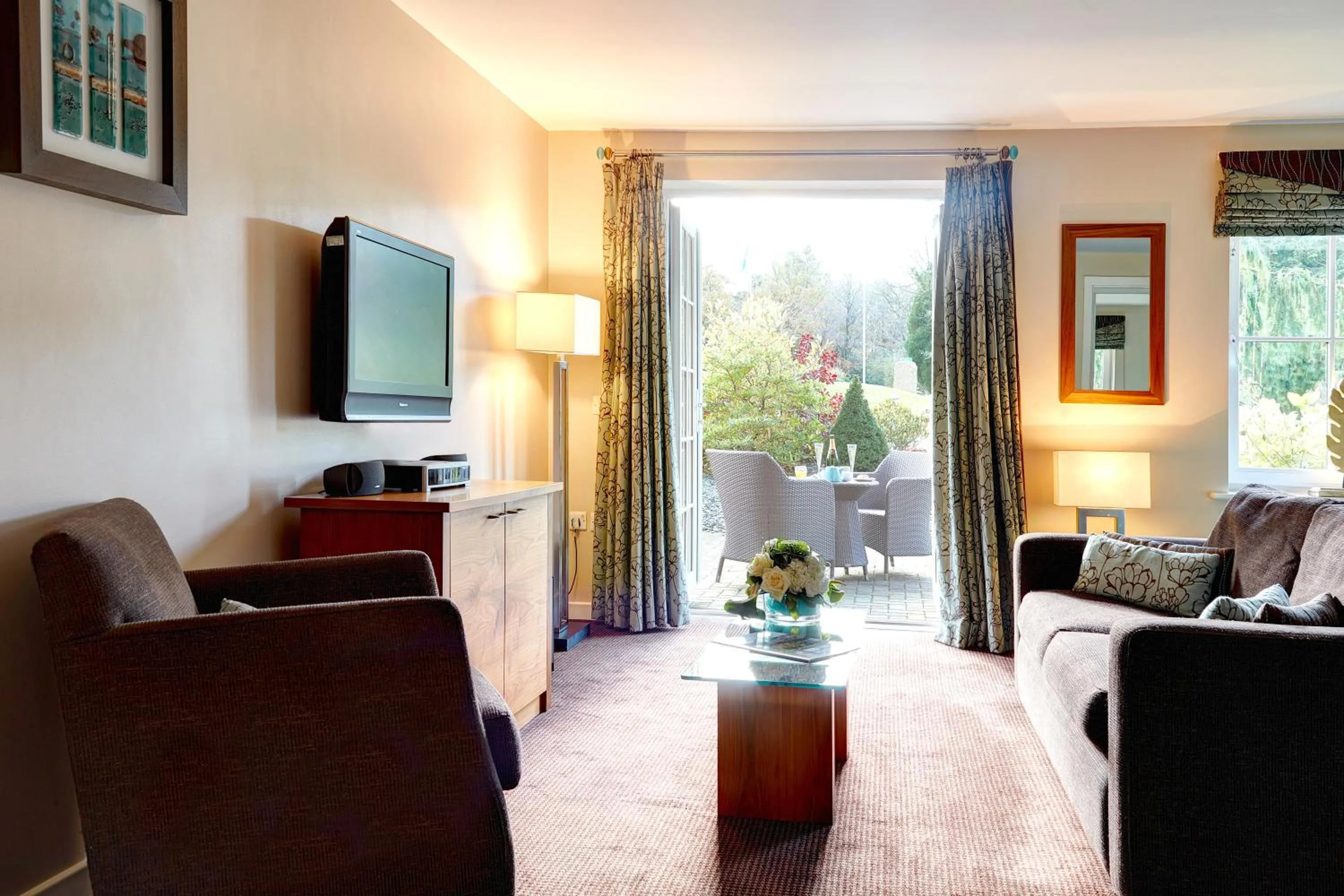 Living room in The Ullswater Suites at Whitbarrow