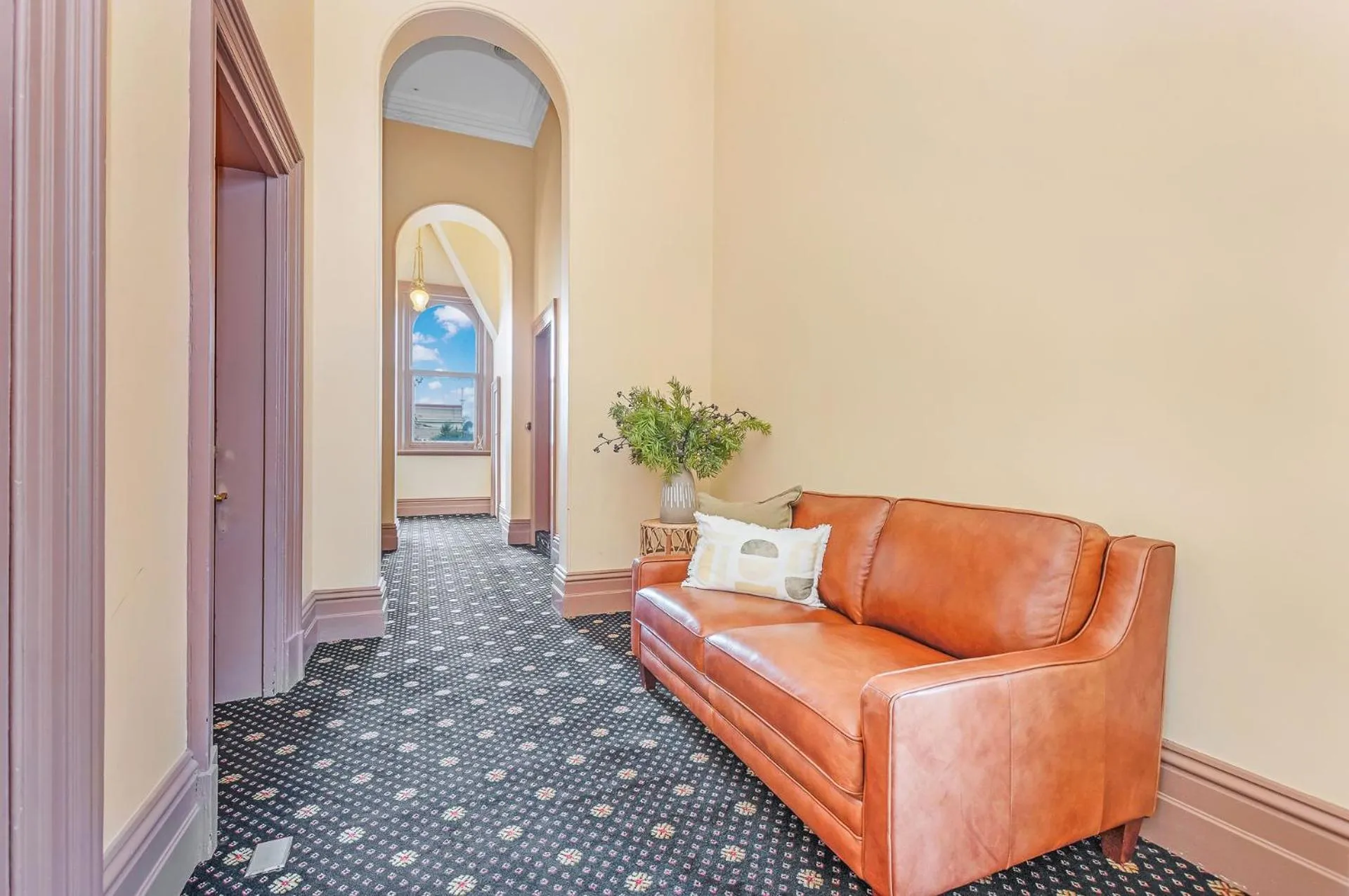 Seating area in Clocktower Suites