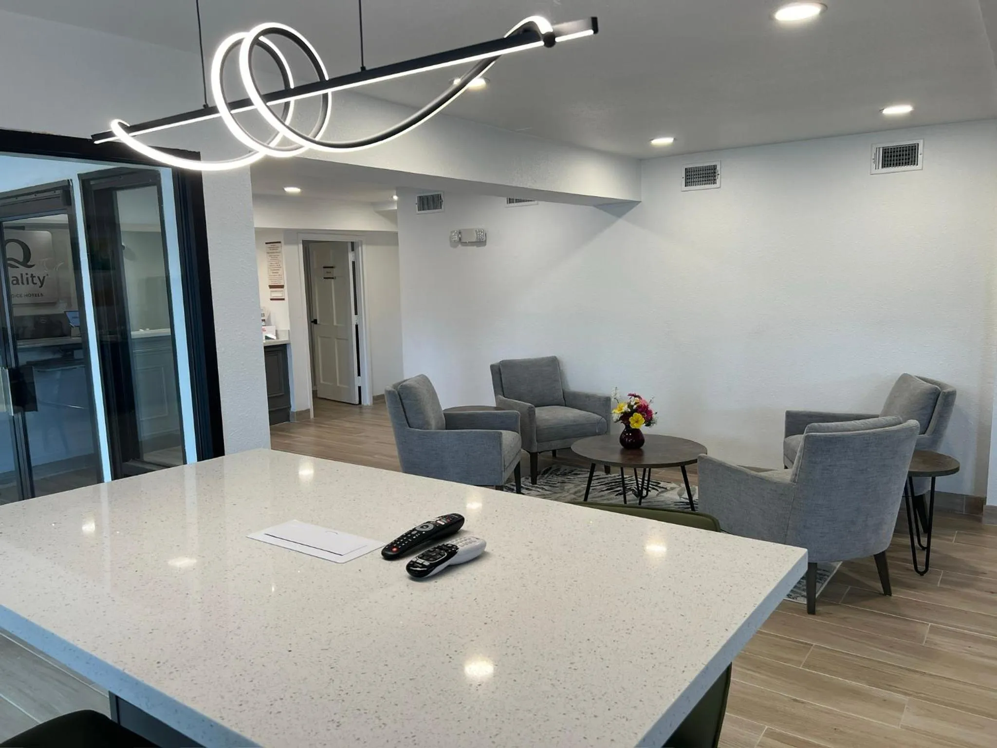 Lobby or reception in Quality Inn Kinder near Casino