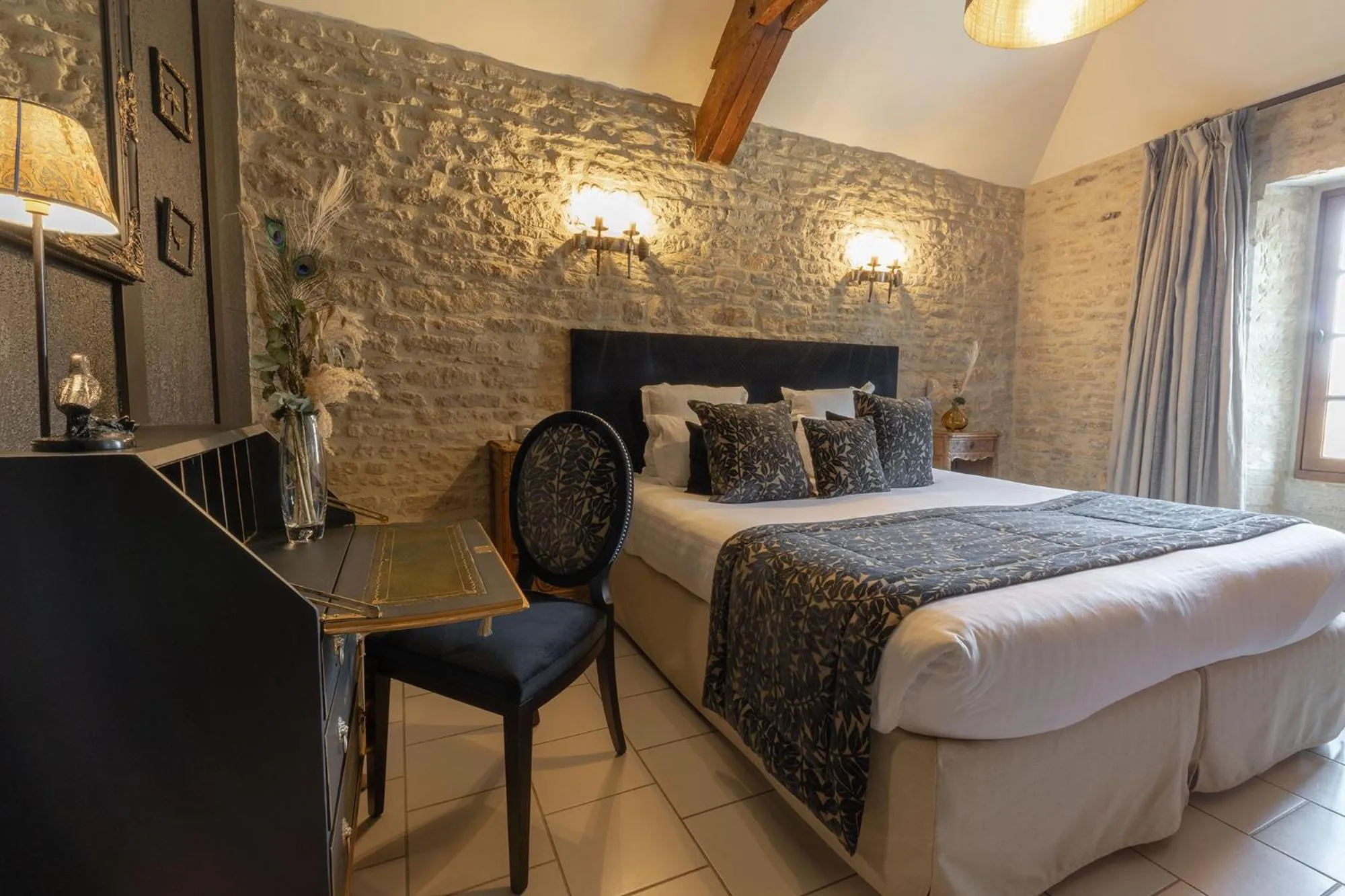 Bed in Ferme de la Rançonnière - Hôtel & Restaurant