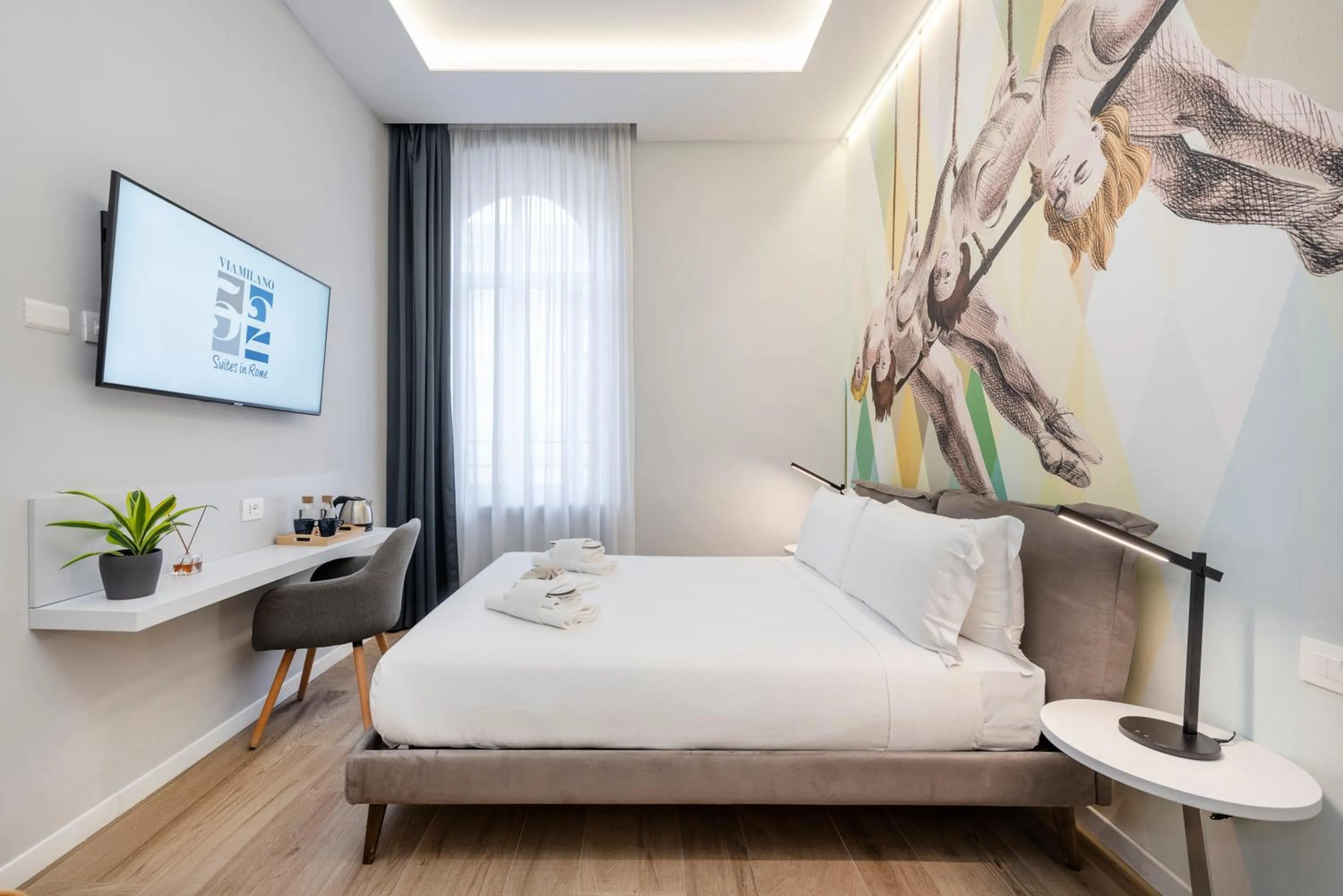 Bedroom, Bed in B-STAY Via Milano 52