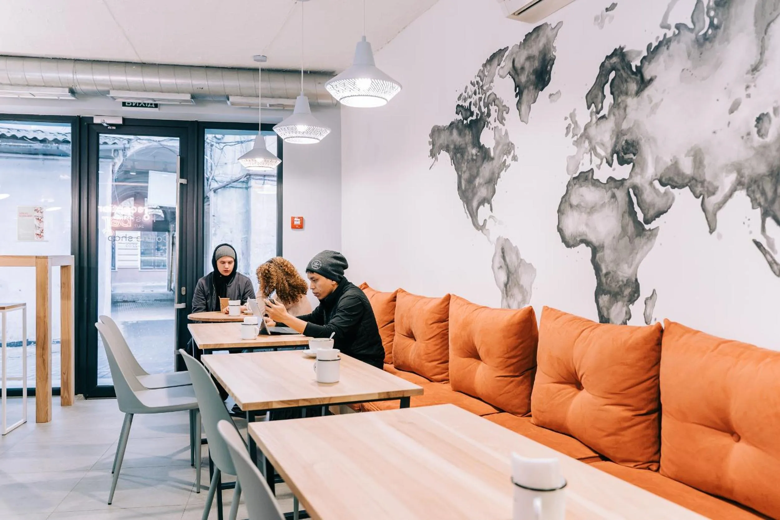 People in Yard Hostel & Coffee