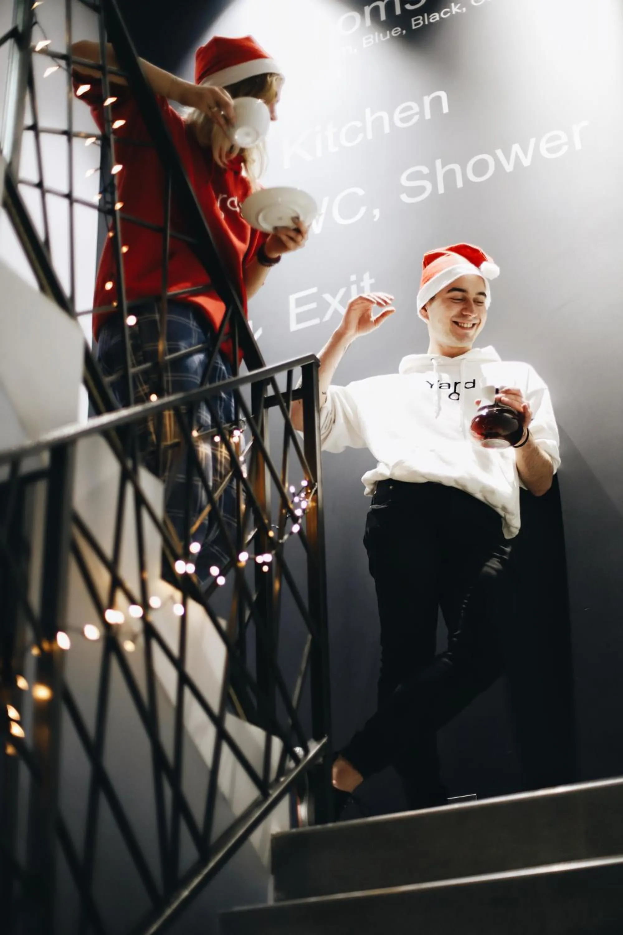 Staff in Yard Hostel & Coffee