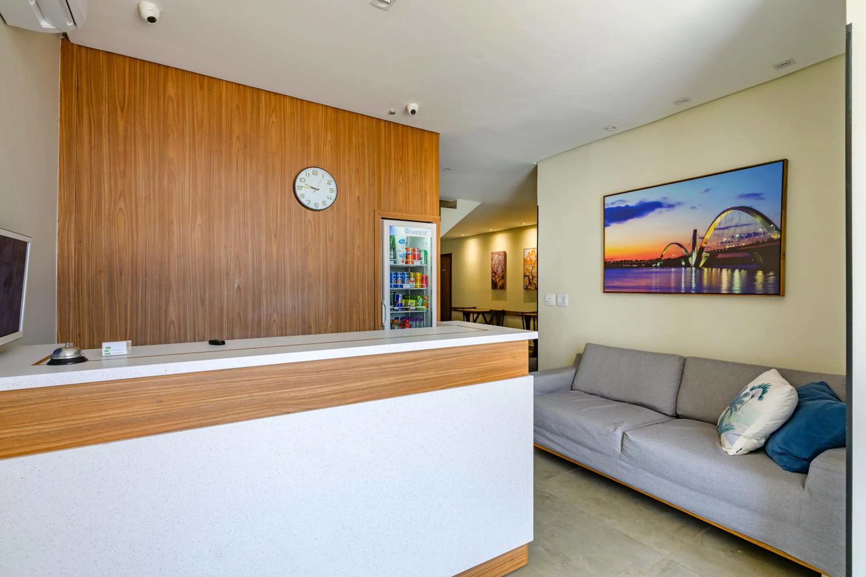 Lobby or reception in OYO Hotel Brisa Tropical, Brasília