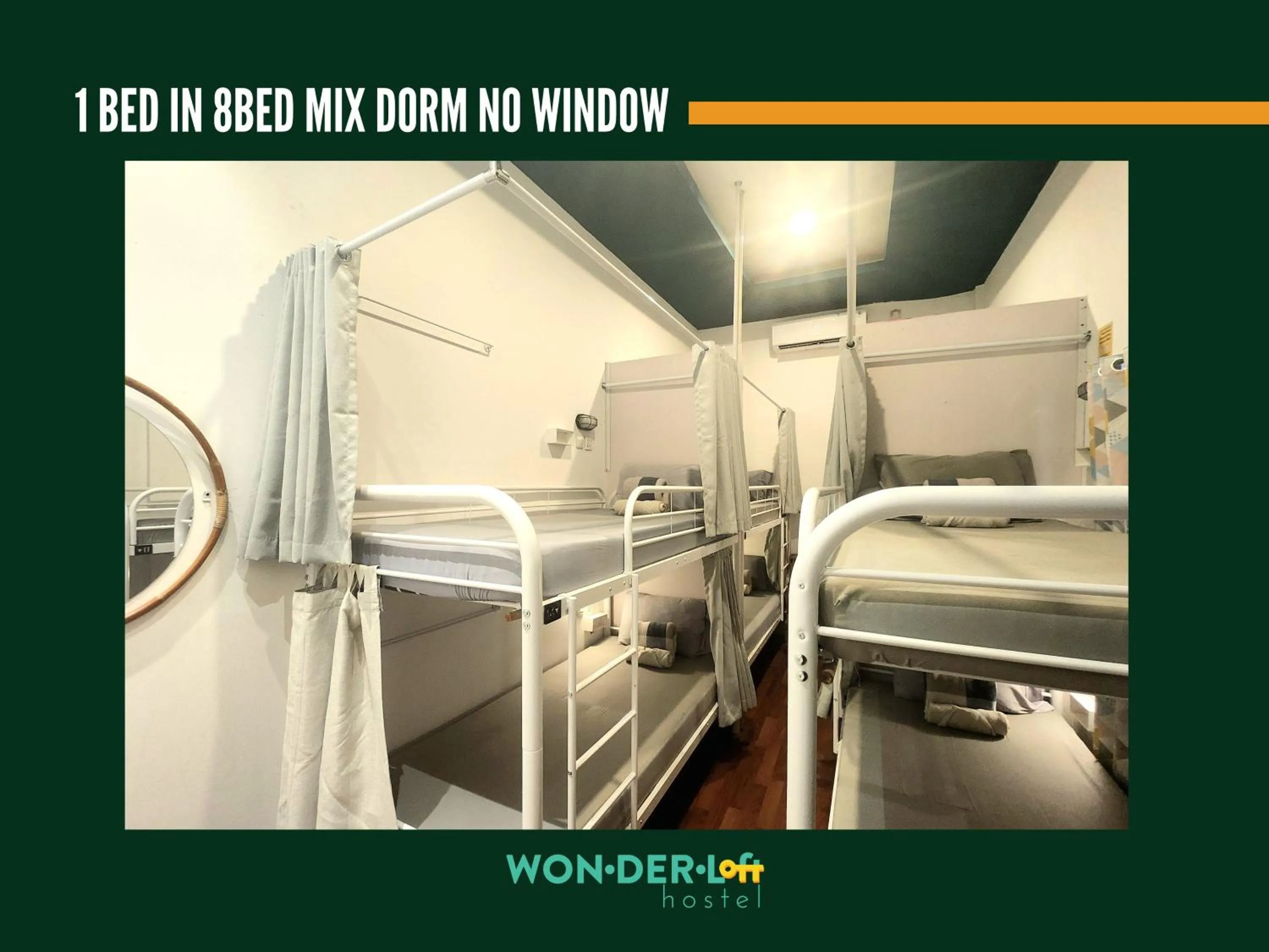 Bed in Wonderloft Hostel Jogja