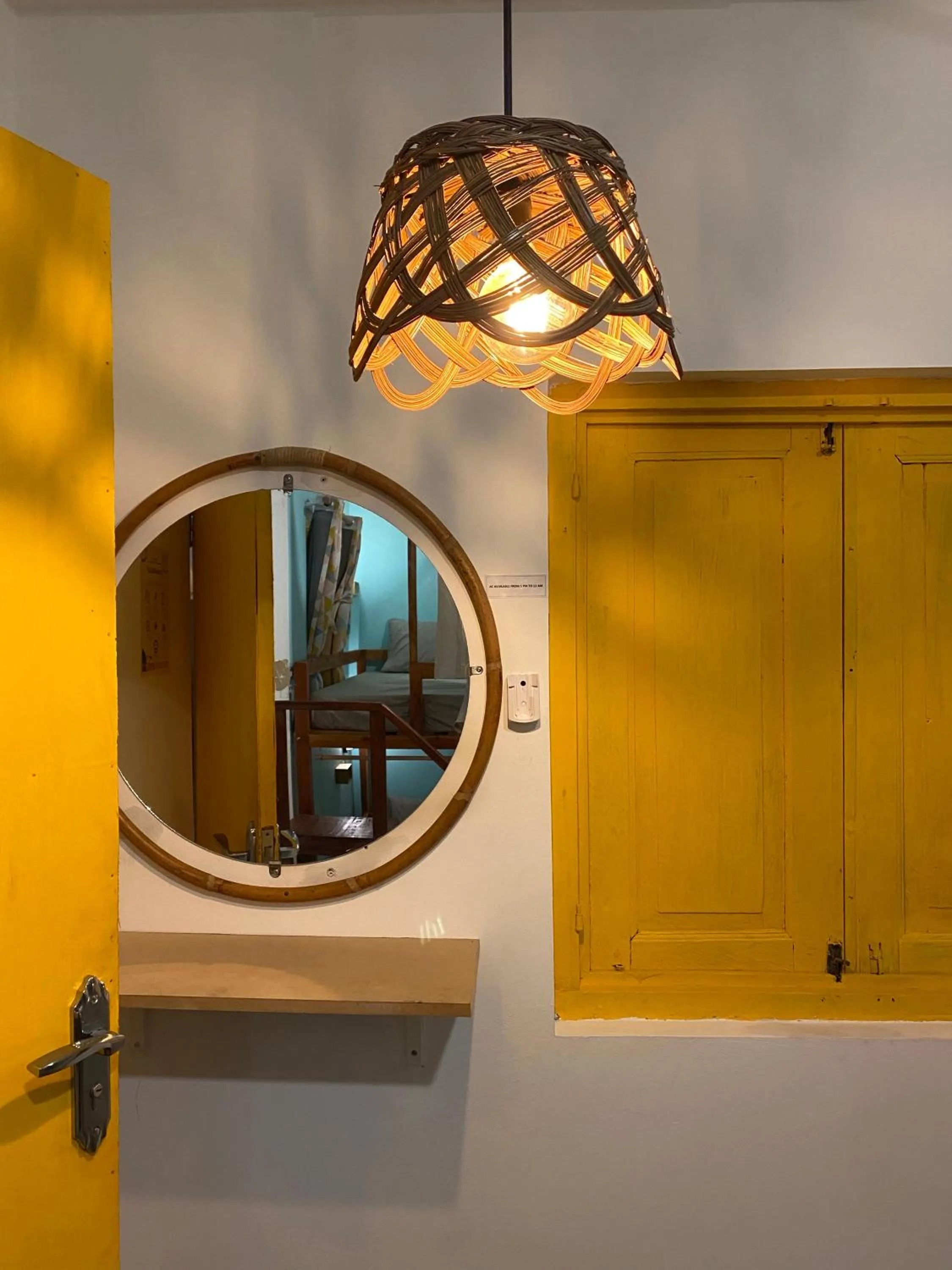 Decorative detail in Wonderloft Hostel Jogja