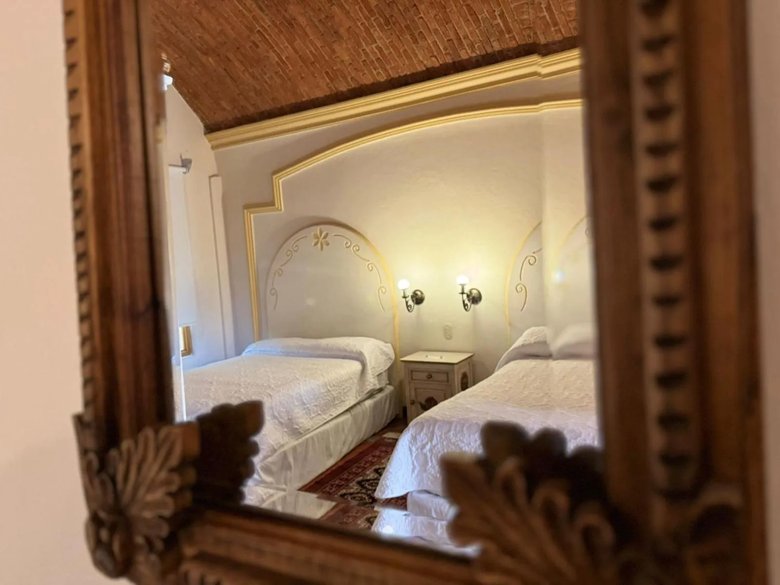 Bed in Hotel Ex Hacienda La Pitaya Querétaro