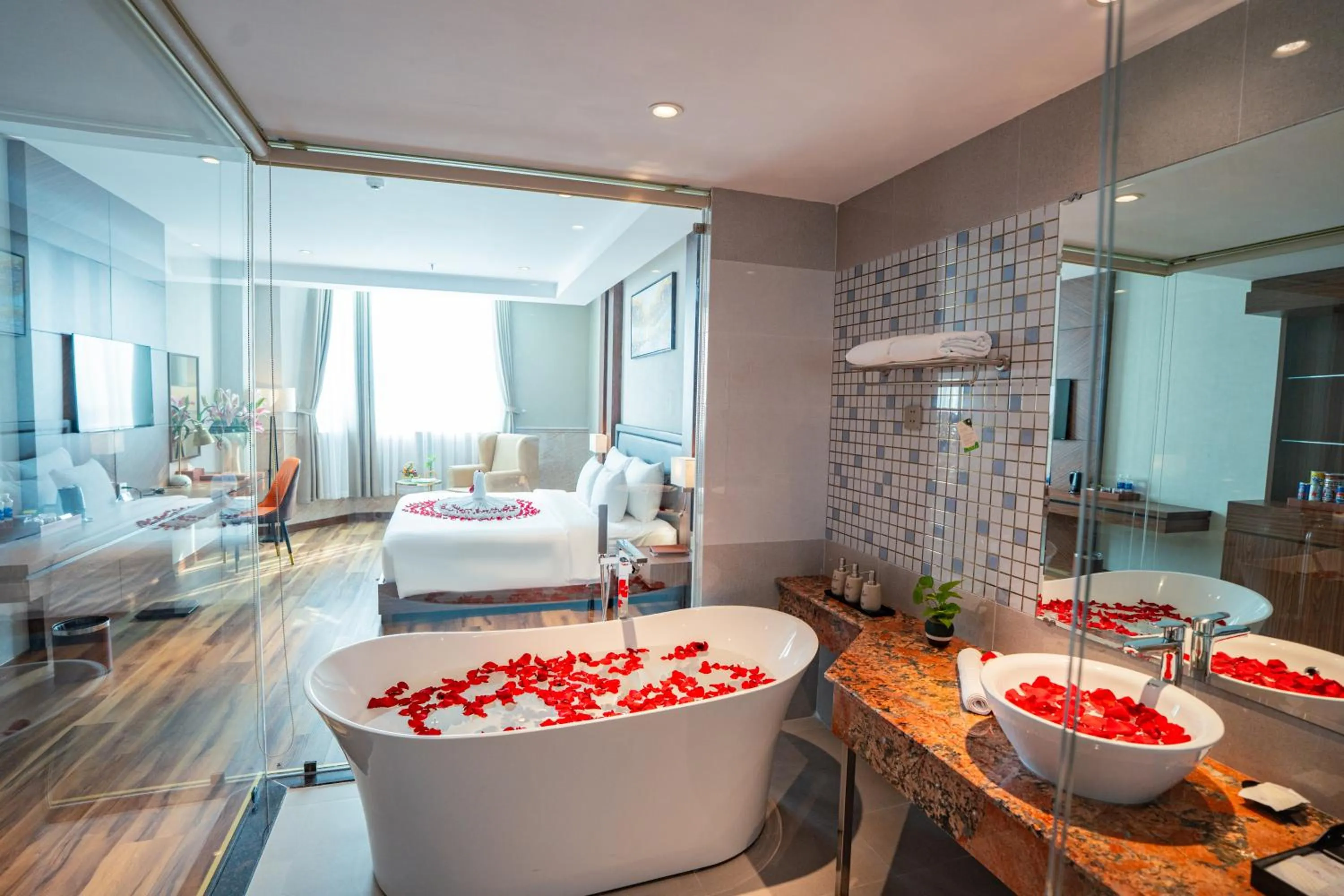 Living room in Van Phat Riverside Hotel