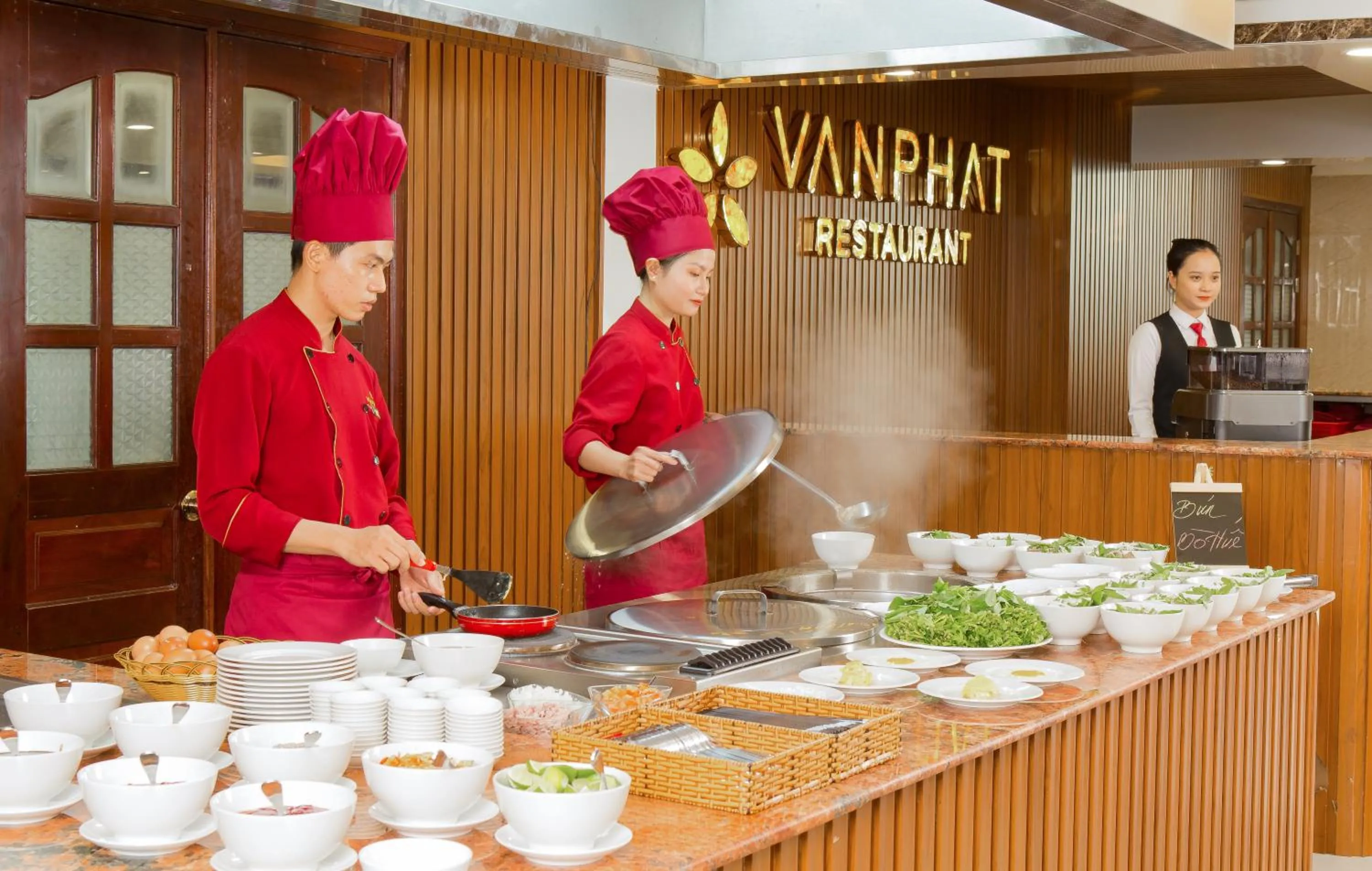 Staff in Van Phat Riverside Hotel