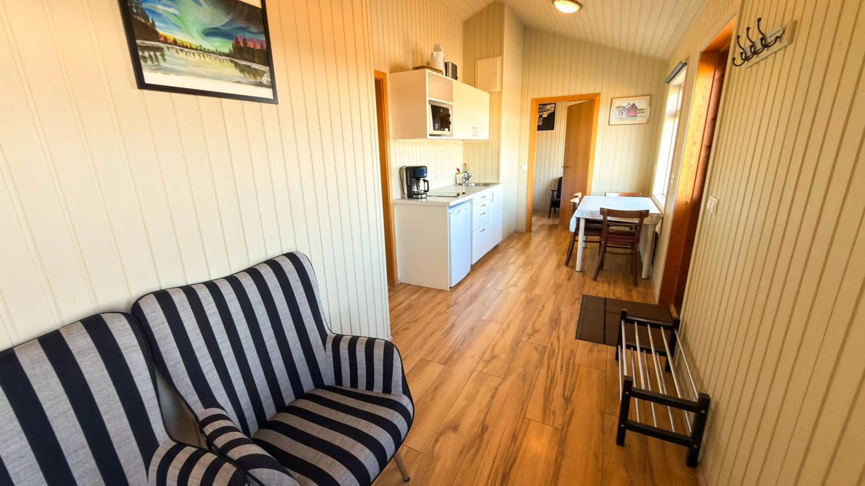 Kitchen or kitchenette in Fossatún Sunset Cottage