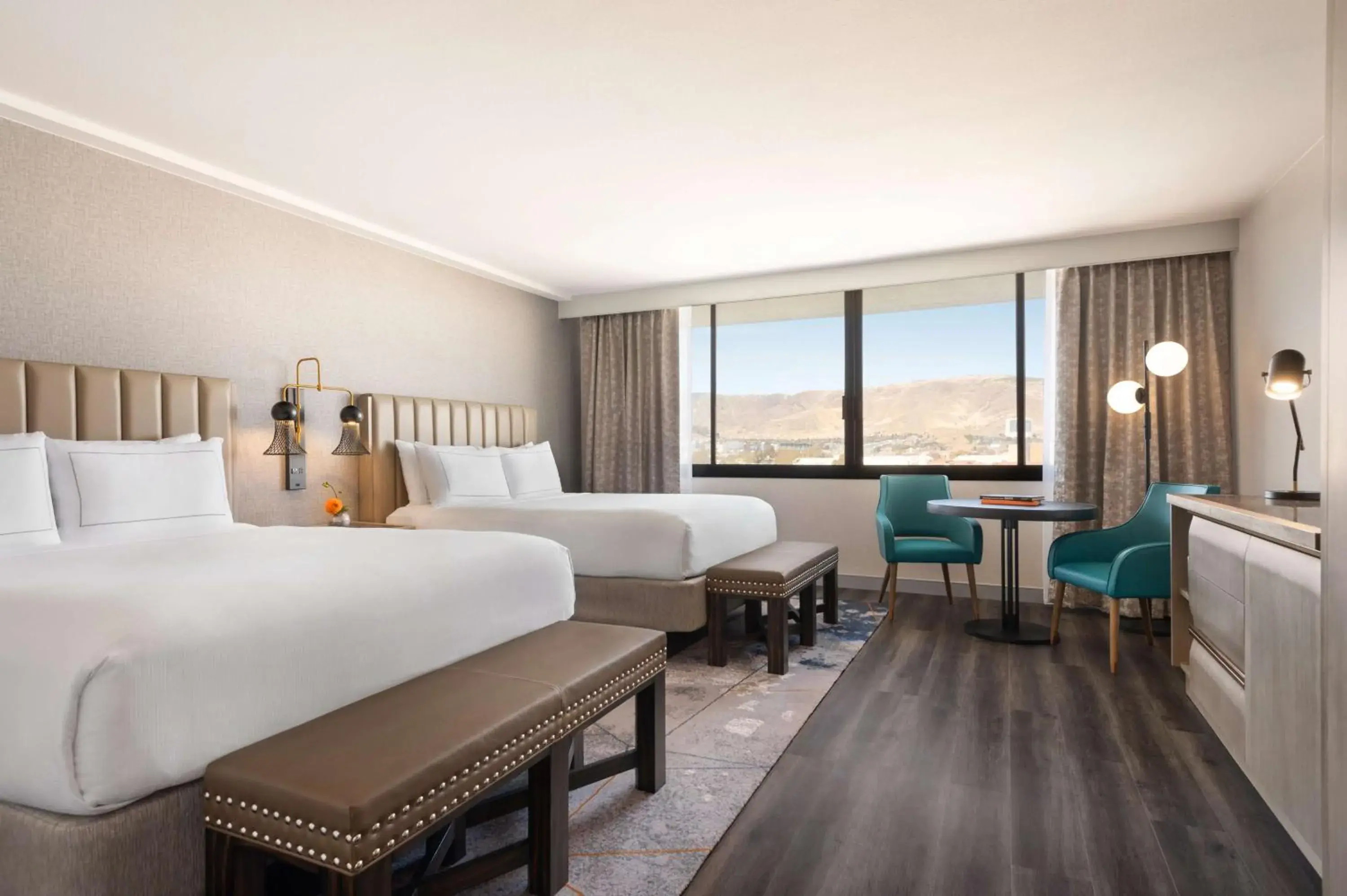 Deluxe Queen Room with Two Queen Beds - Mobility/Hearing Accessible in DoubleTree by Hilton San Francisco South Airport Blvd Deluxe Queen Room with Two Queen Beds - Mobility/Hearing Accessible in DoubleTree by Hilton San Francisco South Airport Blvd