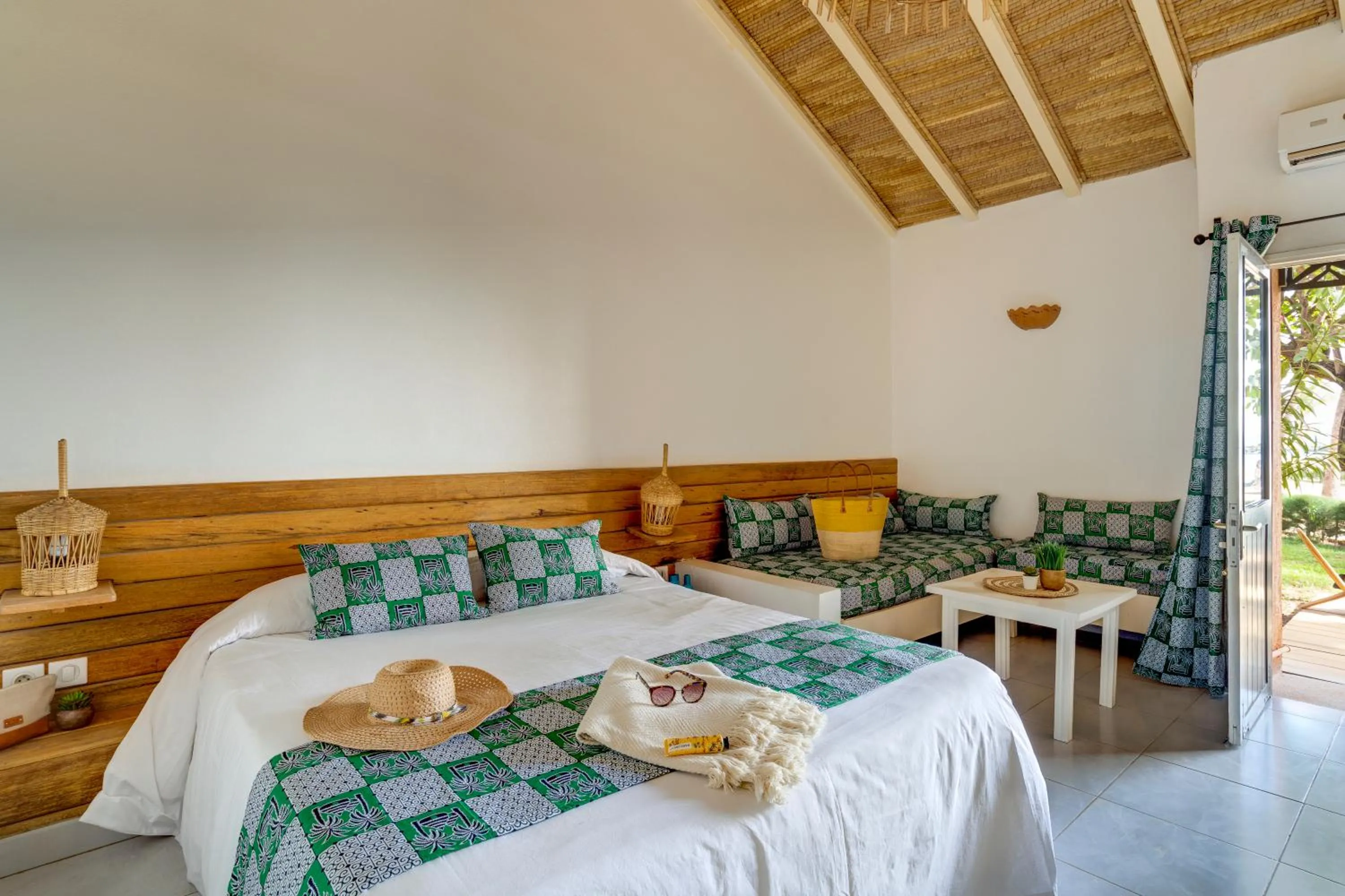 Bedroom, Bed in Le Saly Hotel & Hotel Club Filaos - All Inclusive