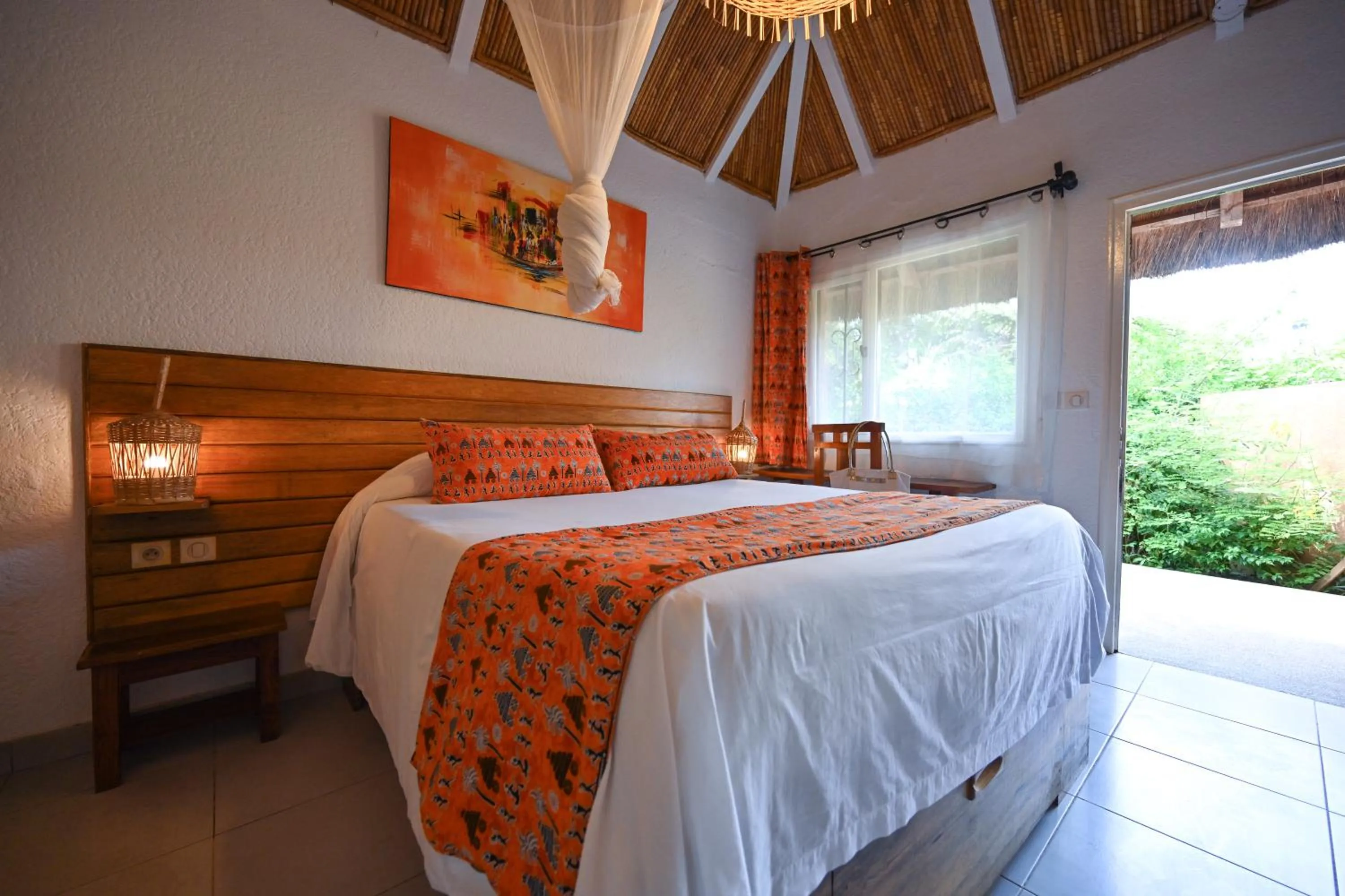 Bedroom, Bed in Le Saly Hotel & Hotel Club Filaos - All Inclusive
