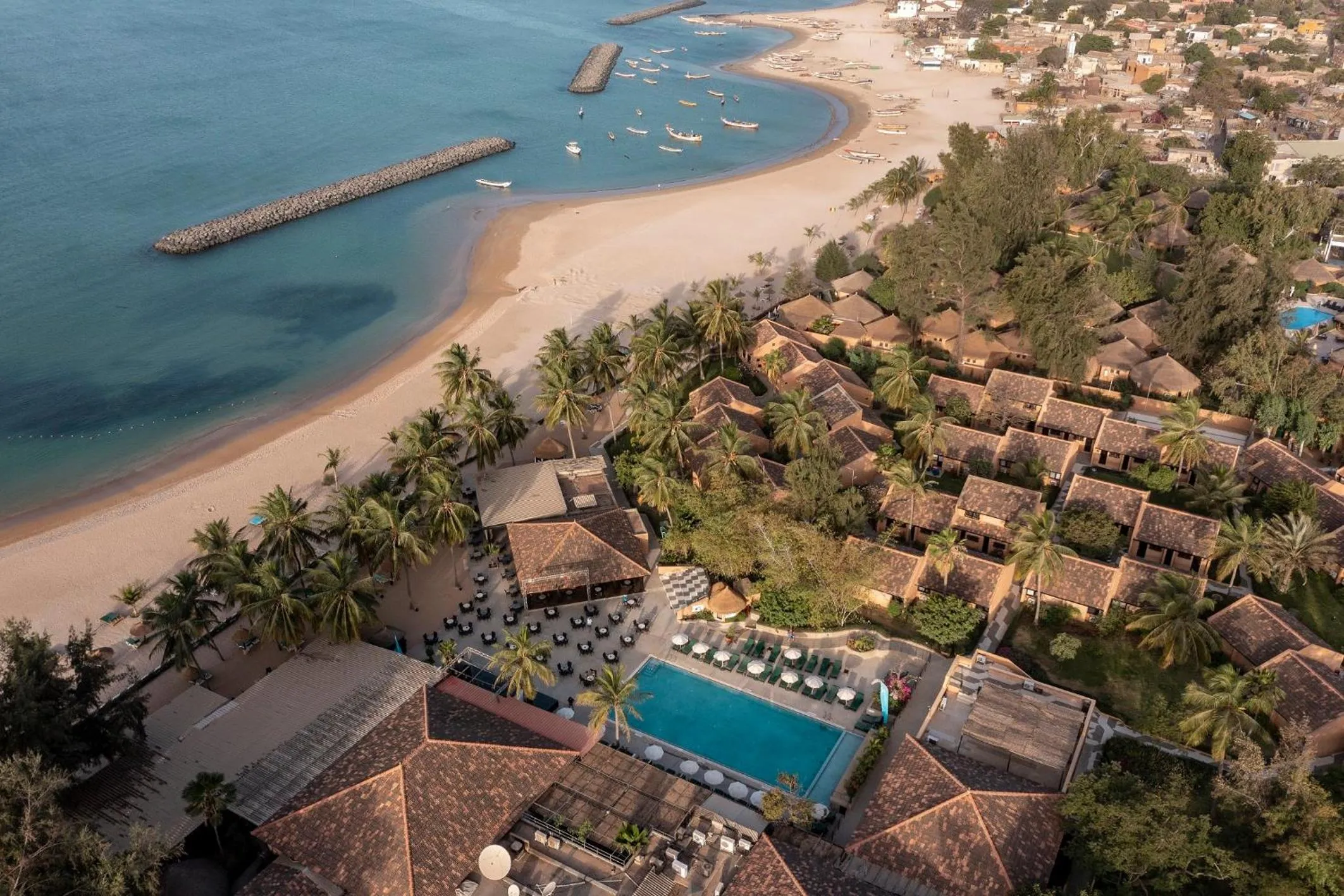 Bird's eye view in Le Saly Hotel & Hotel Club Filaos - All Inclusive