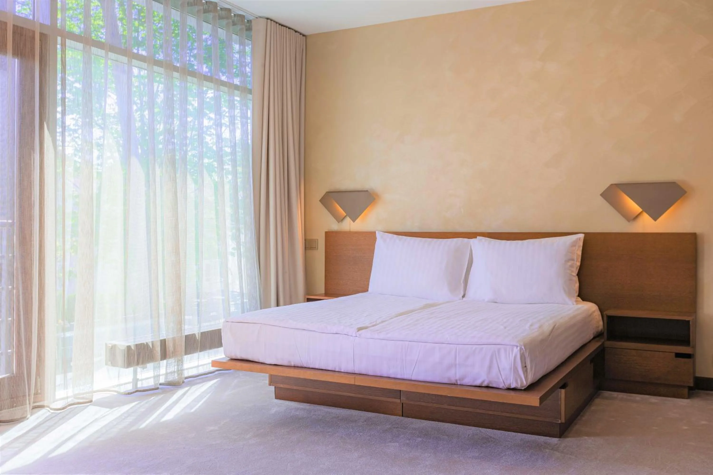 Bed in Rixwell Collection Seaside Hotel Jurmala