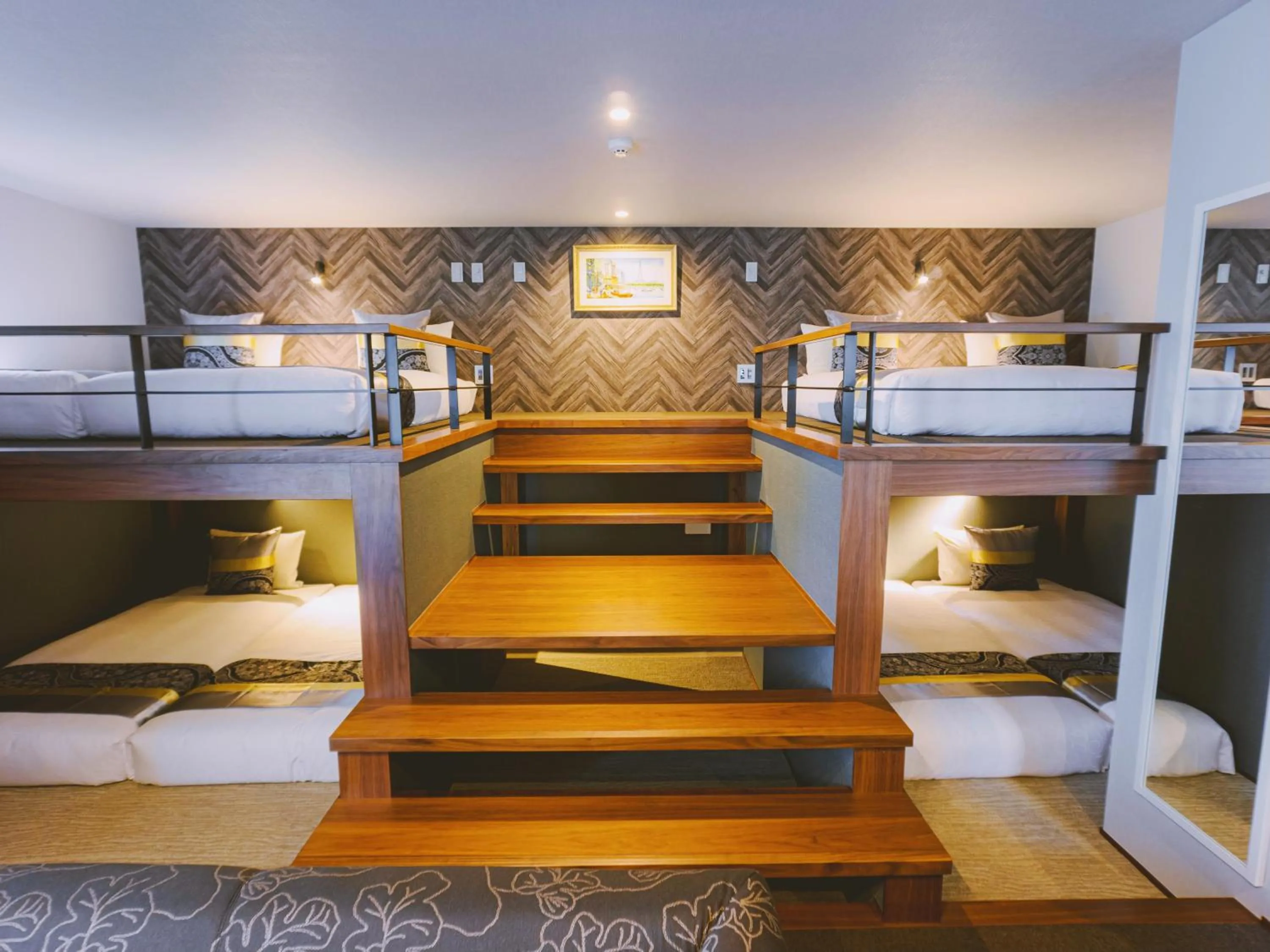 Photo of the whole room, Bed in GRAND BASE Hakata Bay