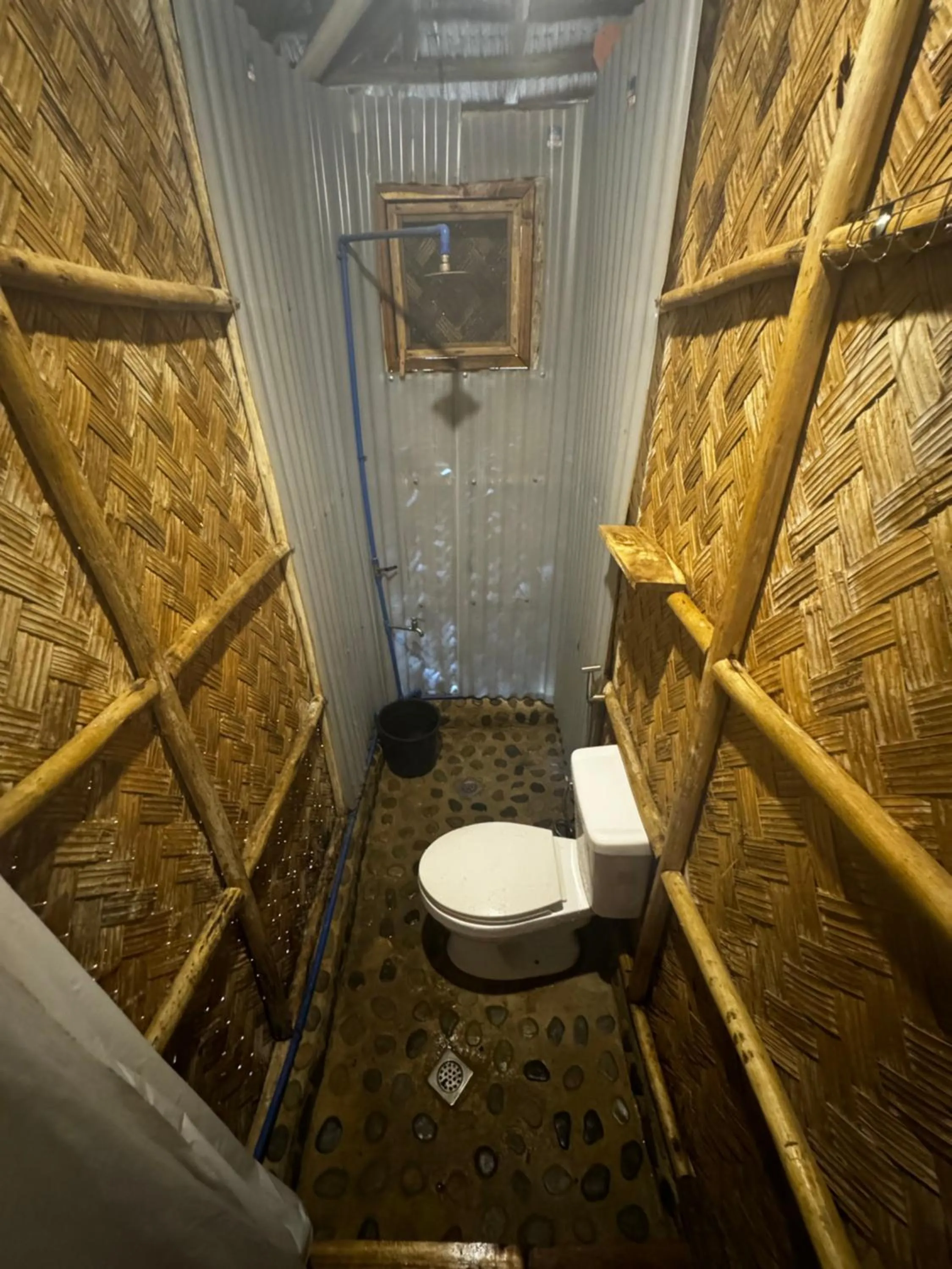 Shower in Back Trippers Inn