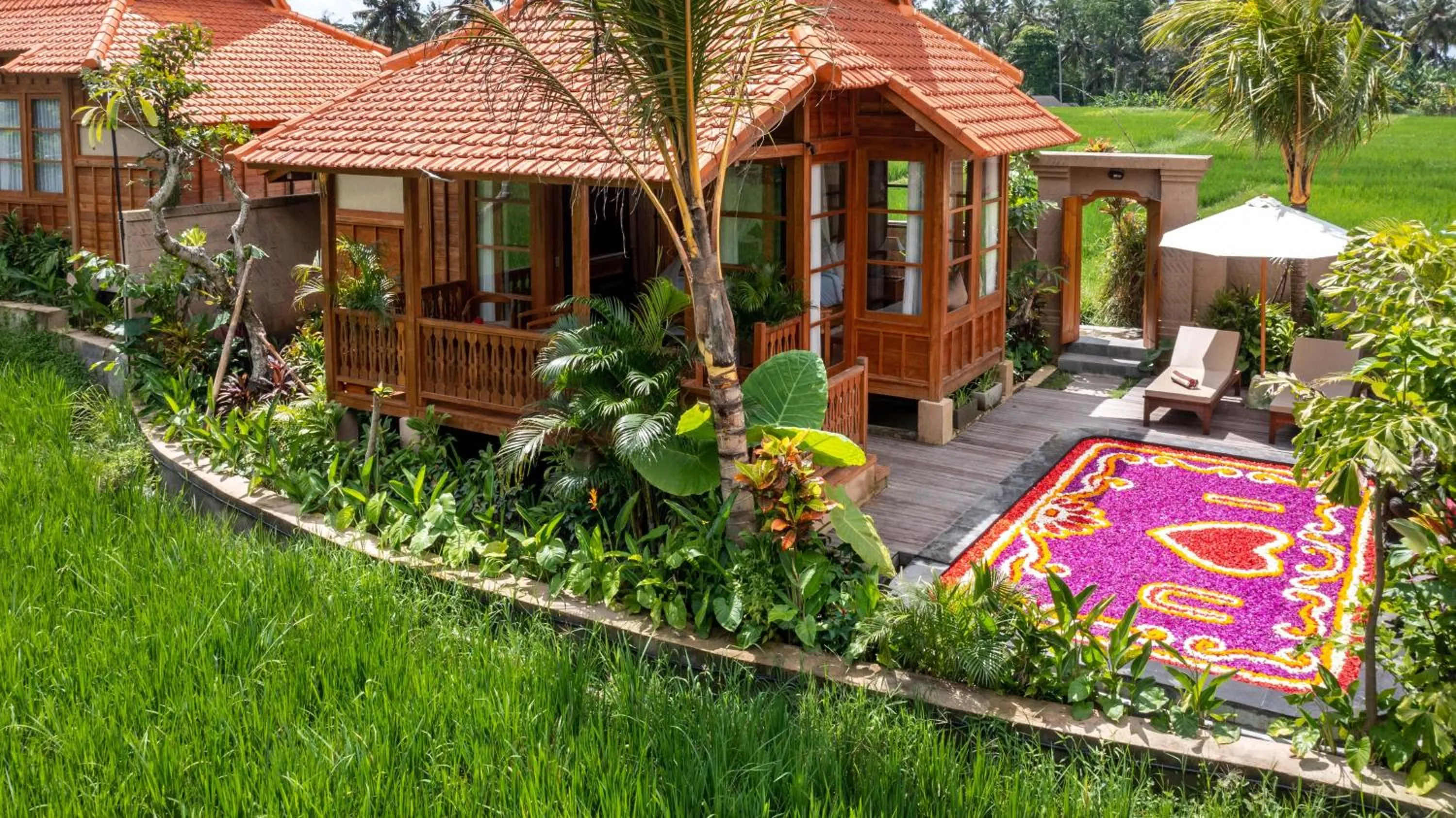 Patio in The Kalyana Ubud Resort