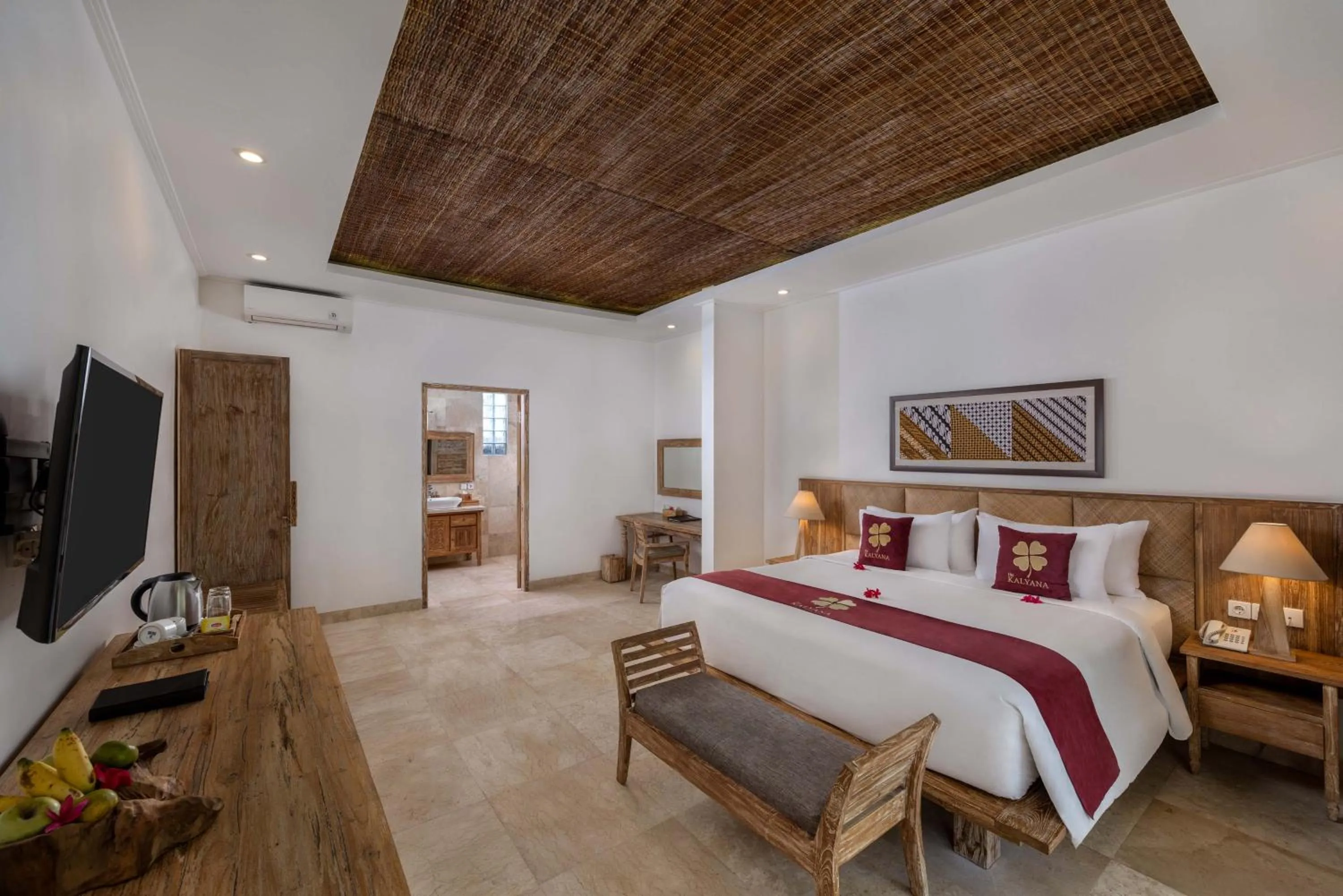 Bed in The Kalyana Ubud Resort