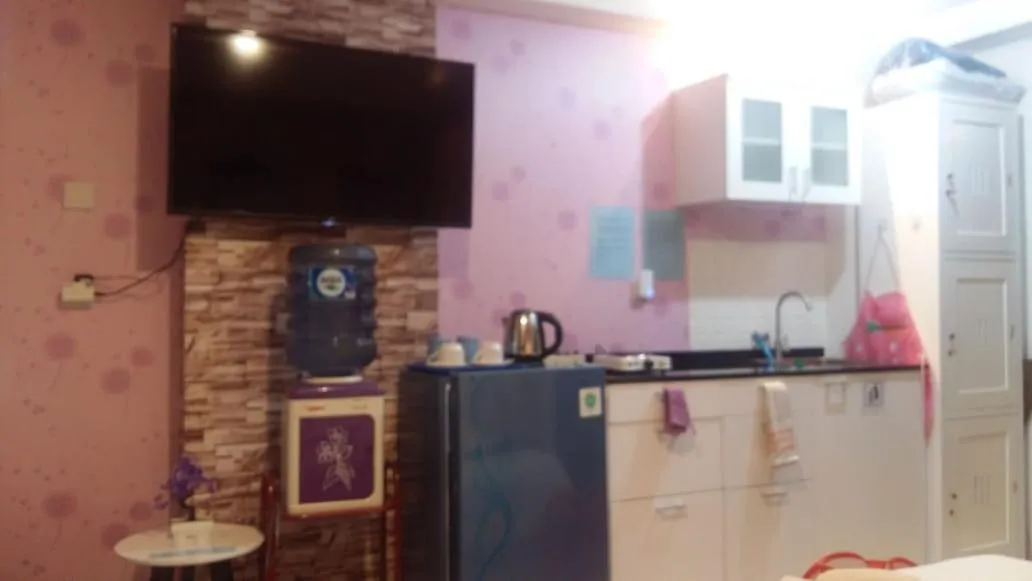 Kitchen or kitchenette in Apartment Grand Asia Afrika SKYEN