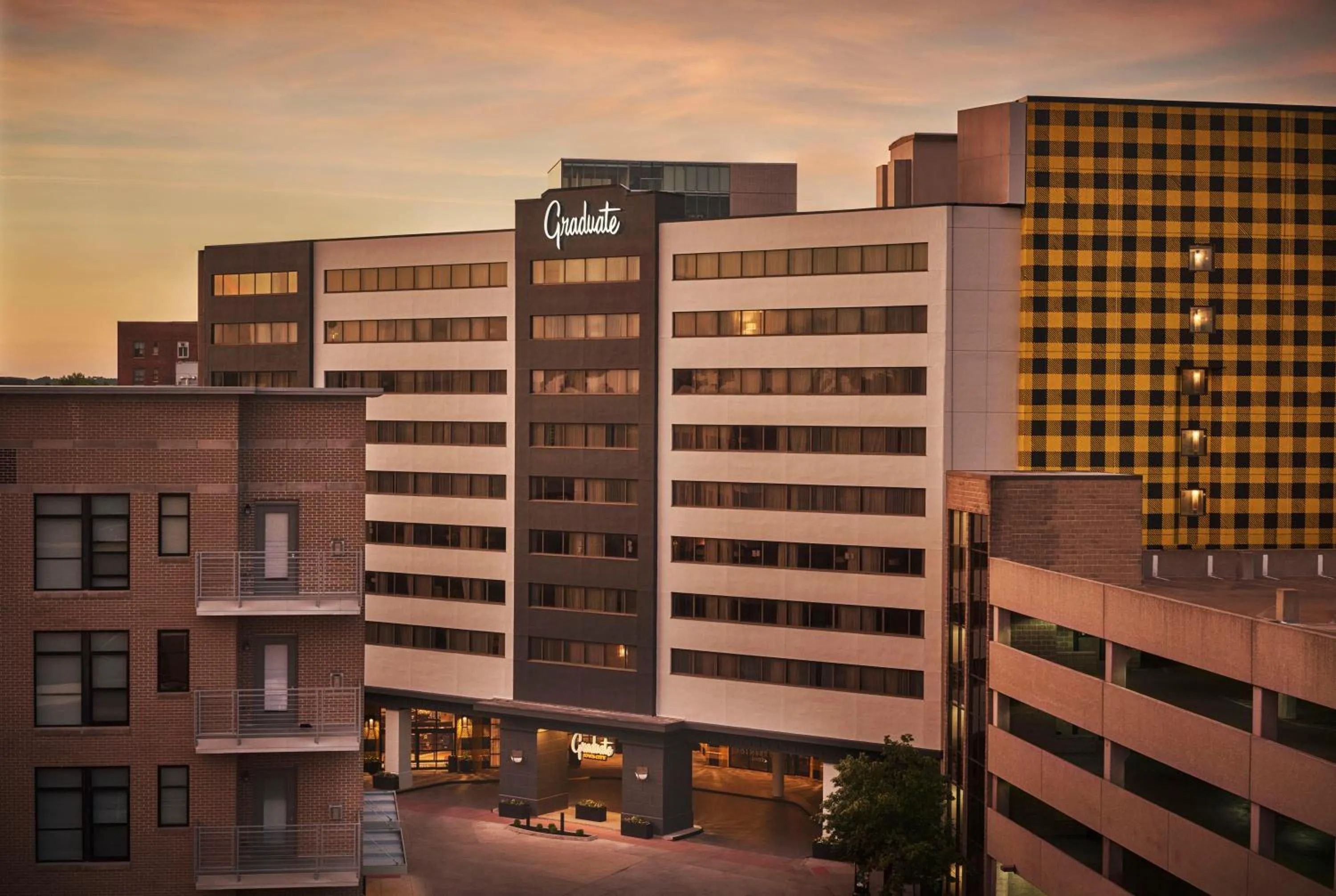 Property building in Graduate by Hilton Iowa City