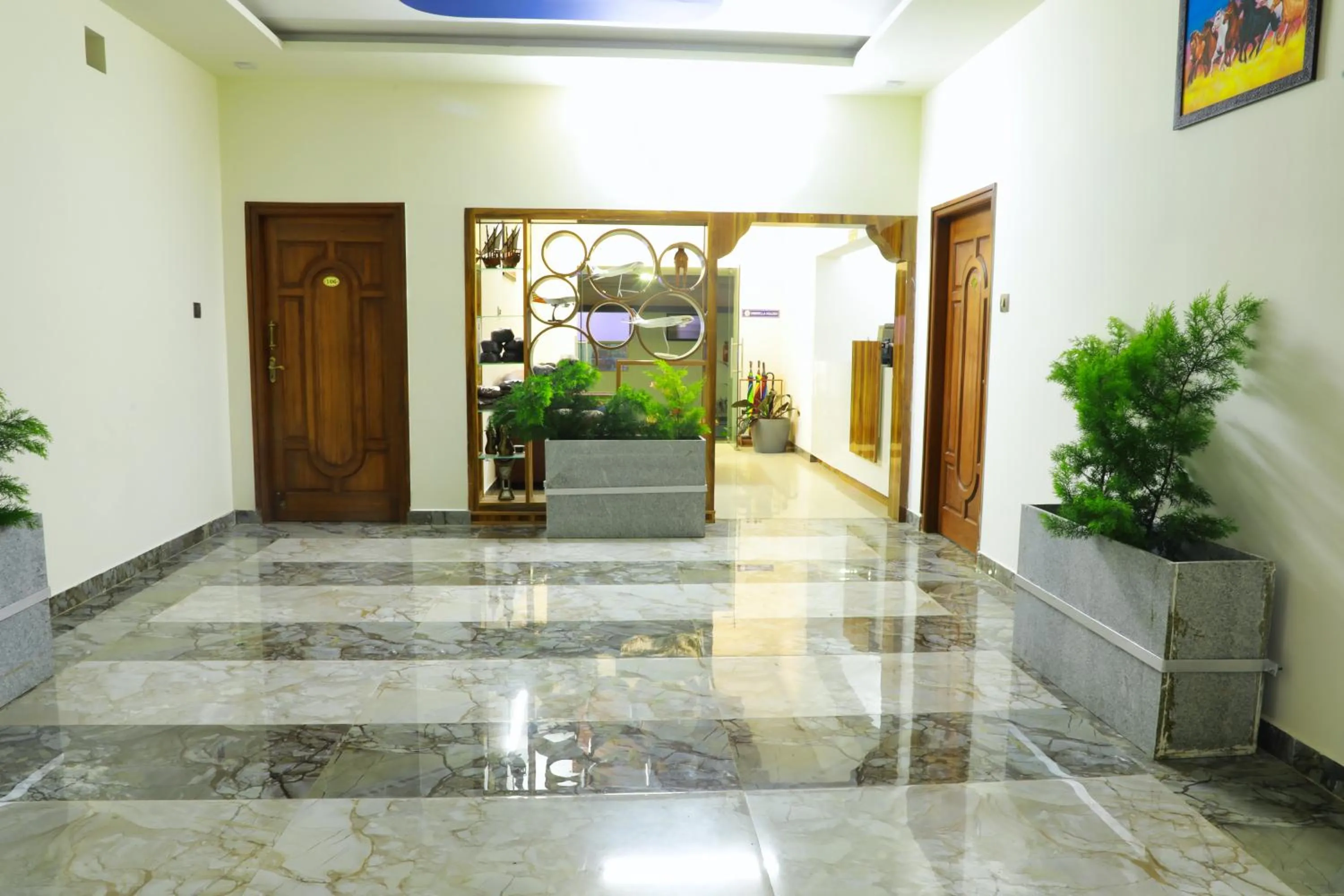 Lobby or reception in SS Silver Oaks Resort