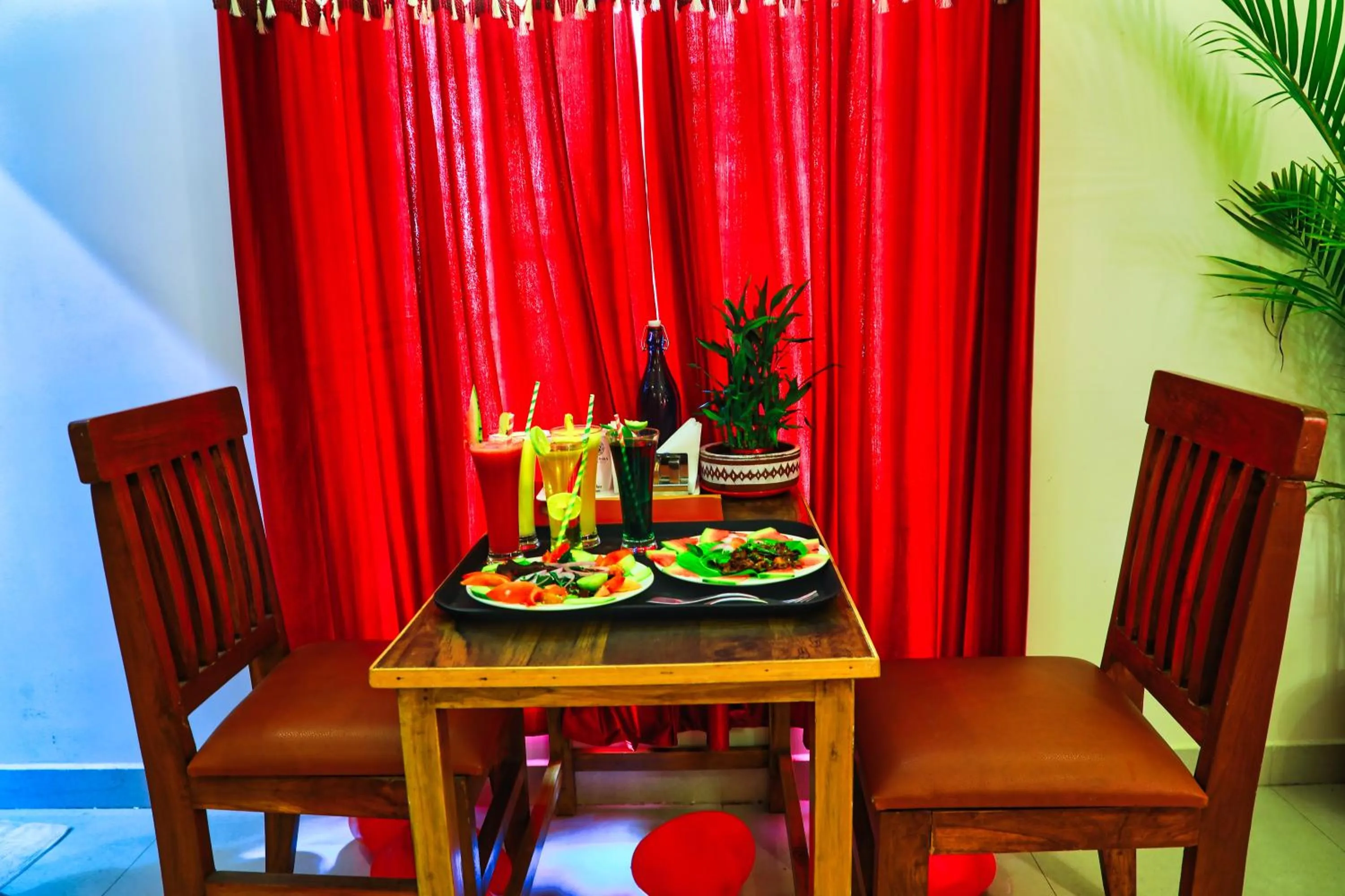 Seating area in SS Silver Oaks Resort