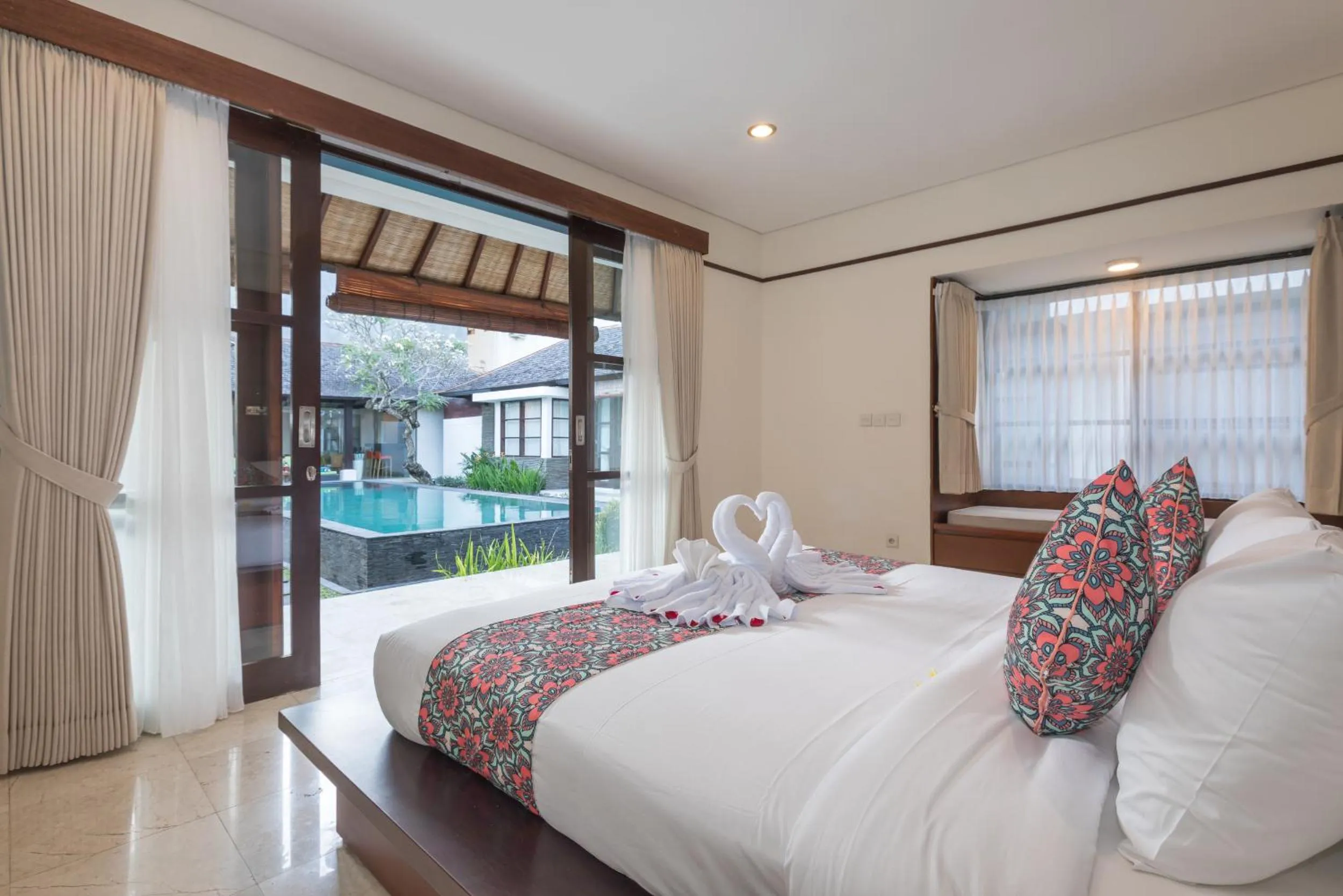 Bathroom, Bed in Villa Litera Seminyak Bali