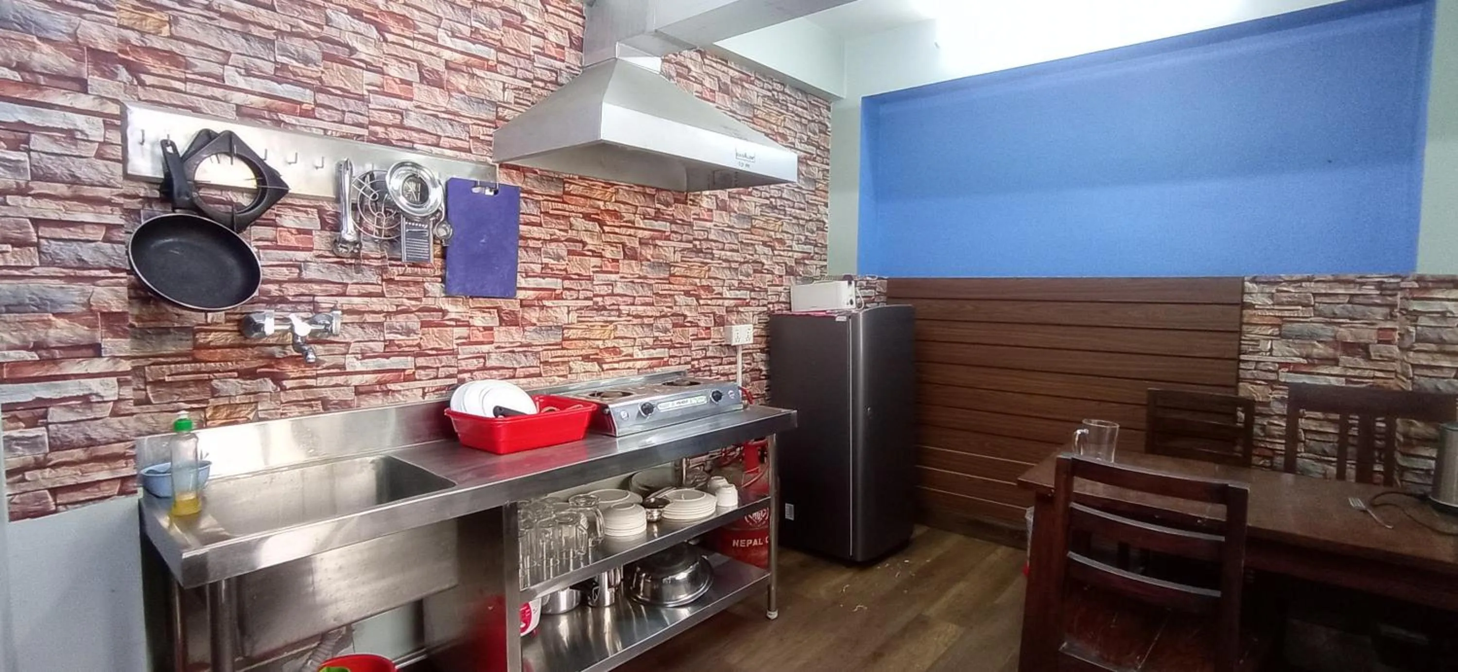 kitchen in Hotel Nepal Bhumi