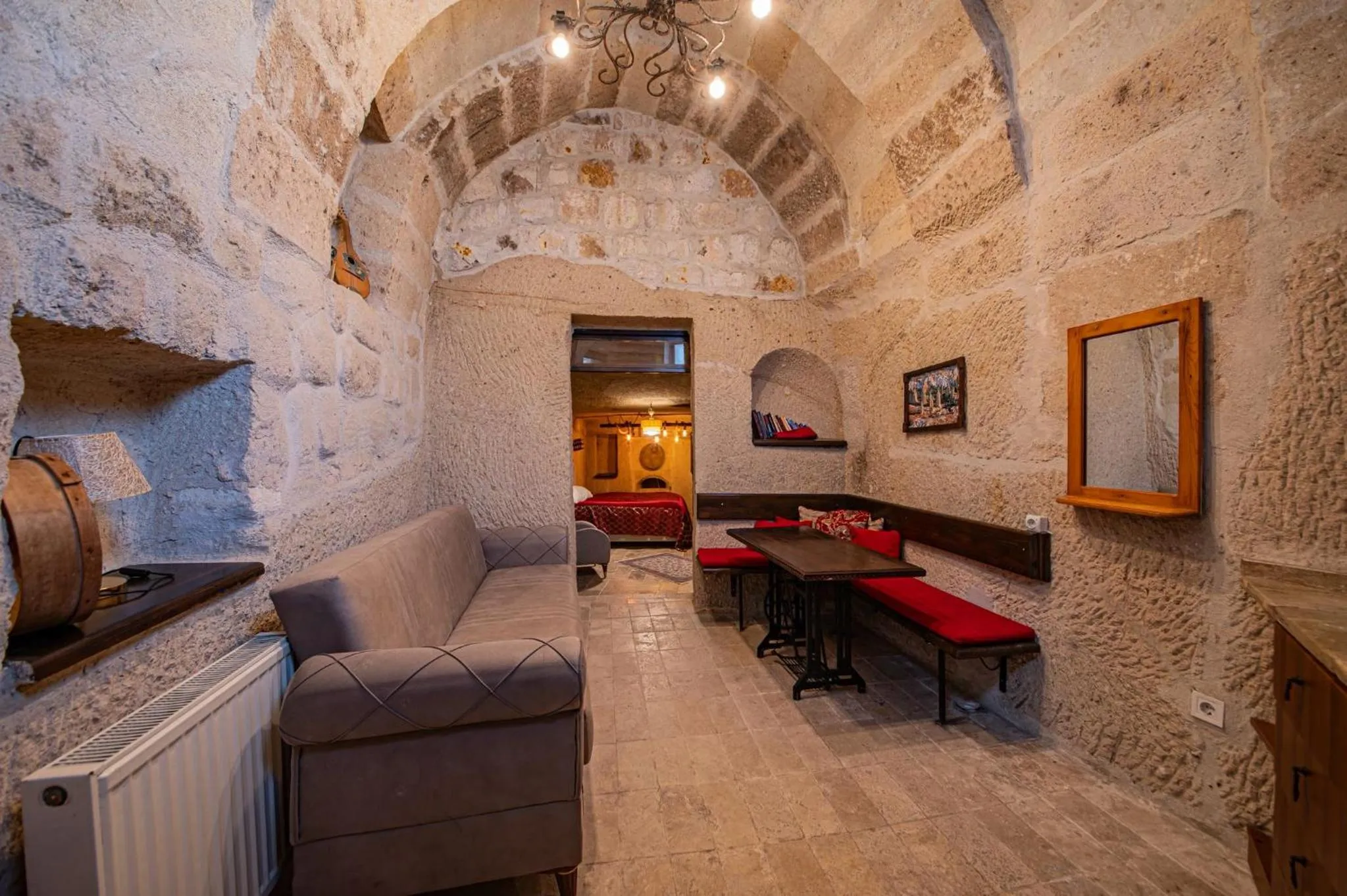Living room in Chelebi Cave House