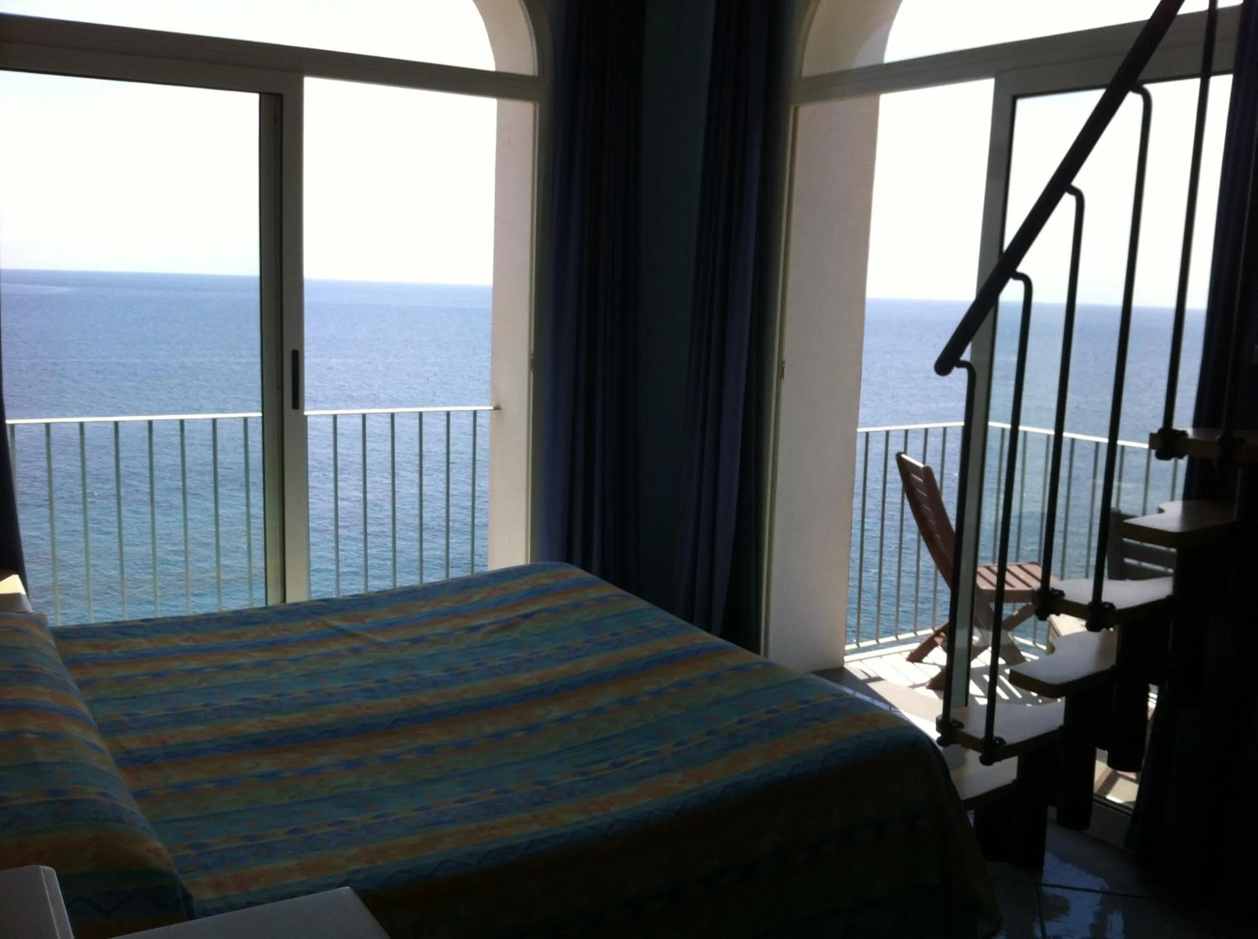View (from property/room), Bed in Hotel Villa Iulia