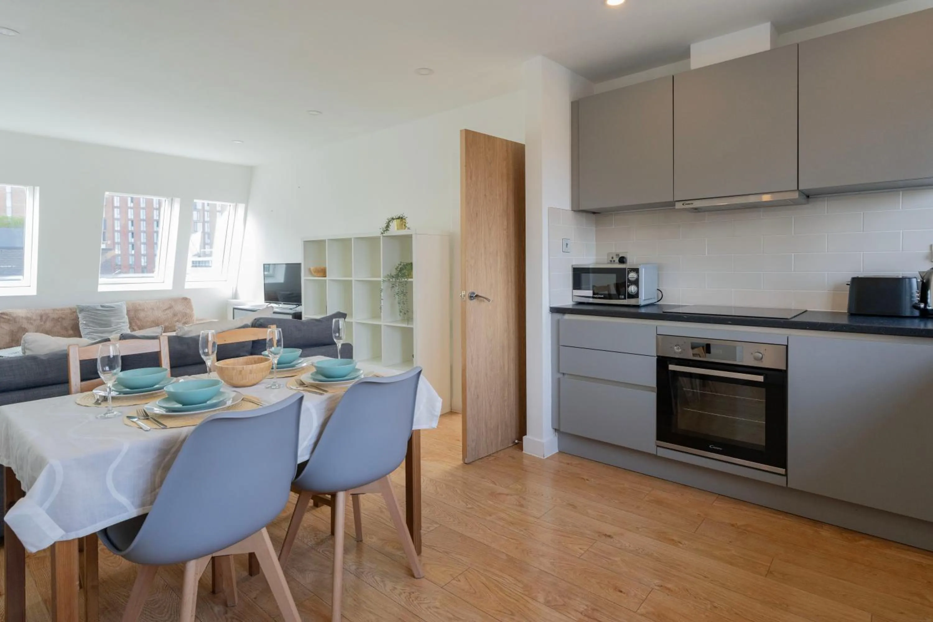 Kitchen or kitchenette in Shoreditch Apartments by PrimeCityHosts