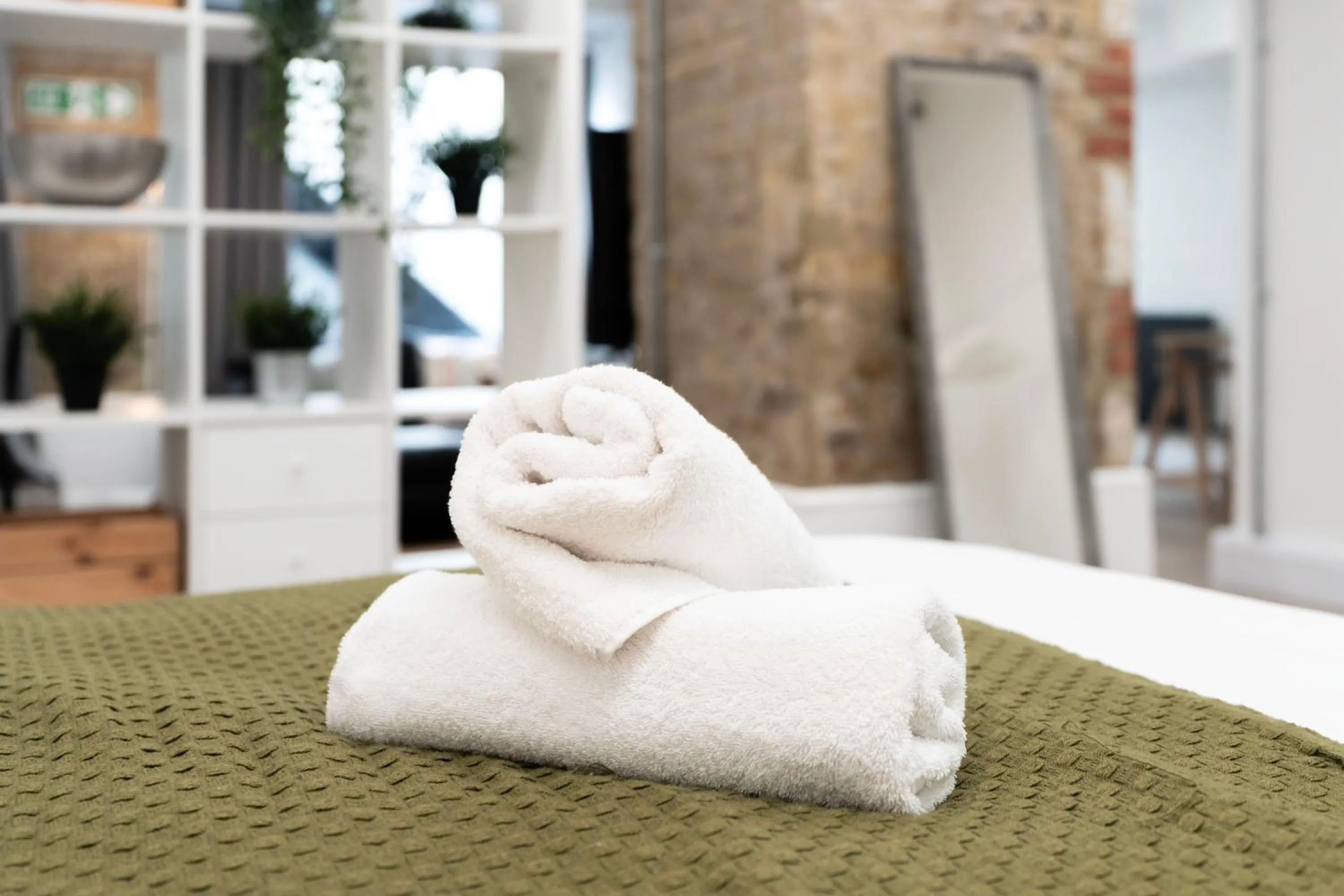 towels, Bed in Shoreditch Apartments by PrimeCityHosts