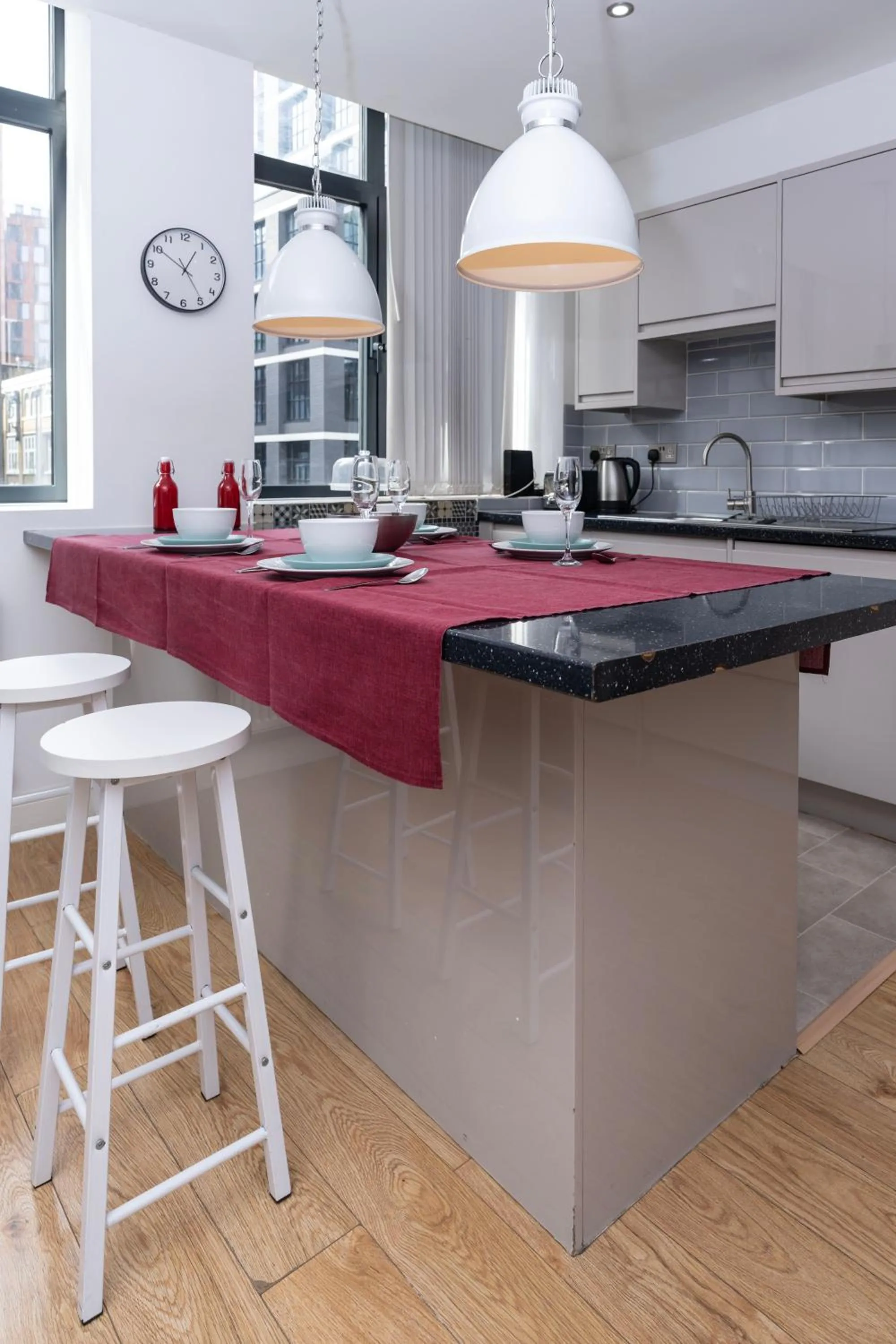 Kitchen or kitchenette in Shoreditch Apartments by PrimeCityHosts