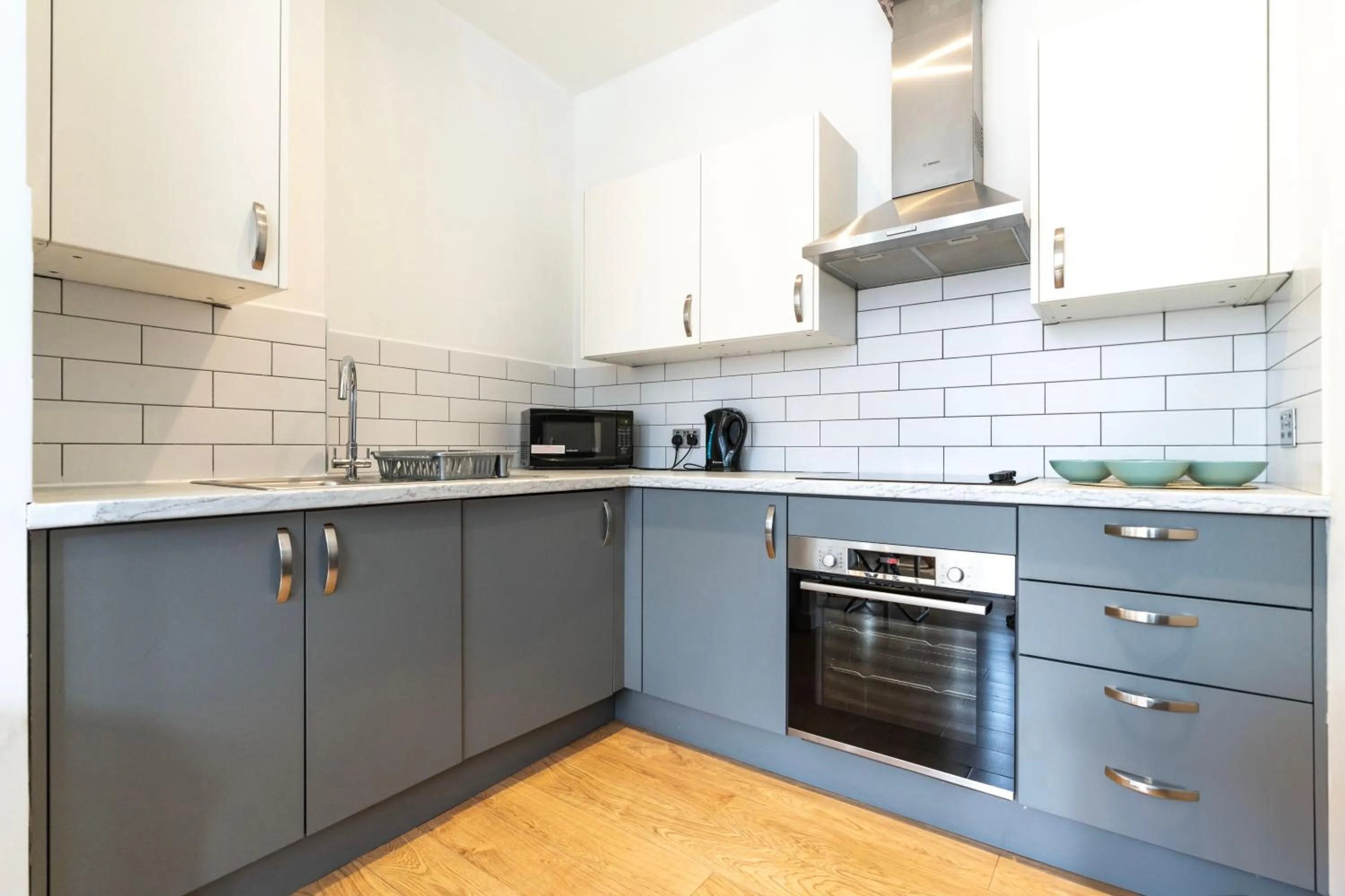 Kitchen or kitchenette in Shoreditch Apartments by PrimeCityHosts