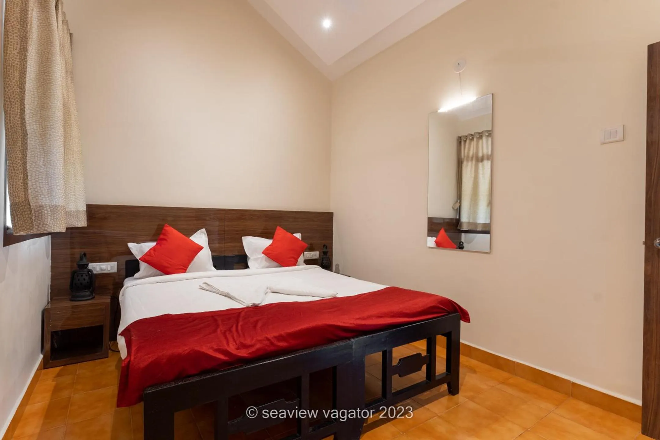 Bed in Sea View Holiday Vagator