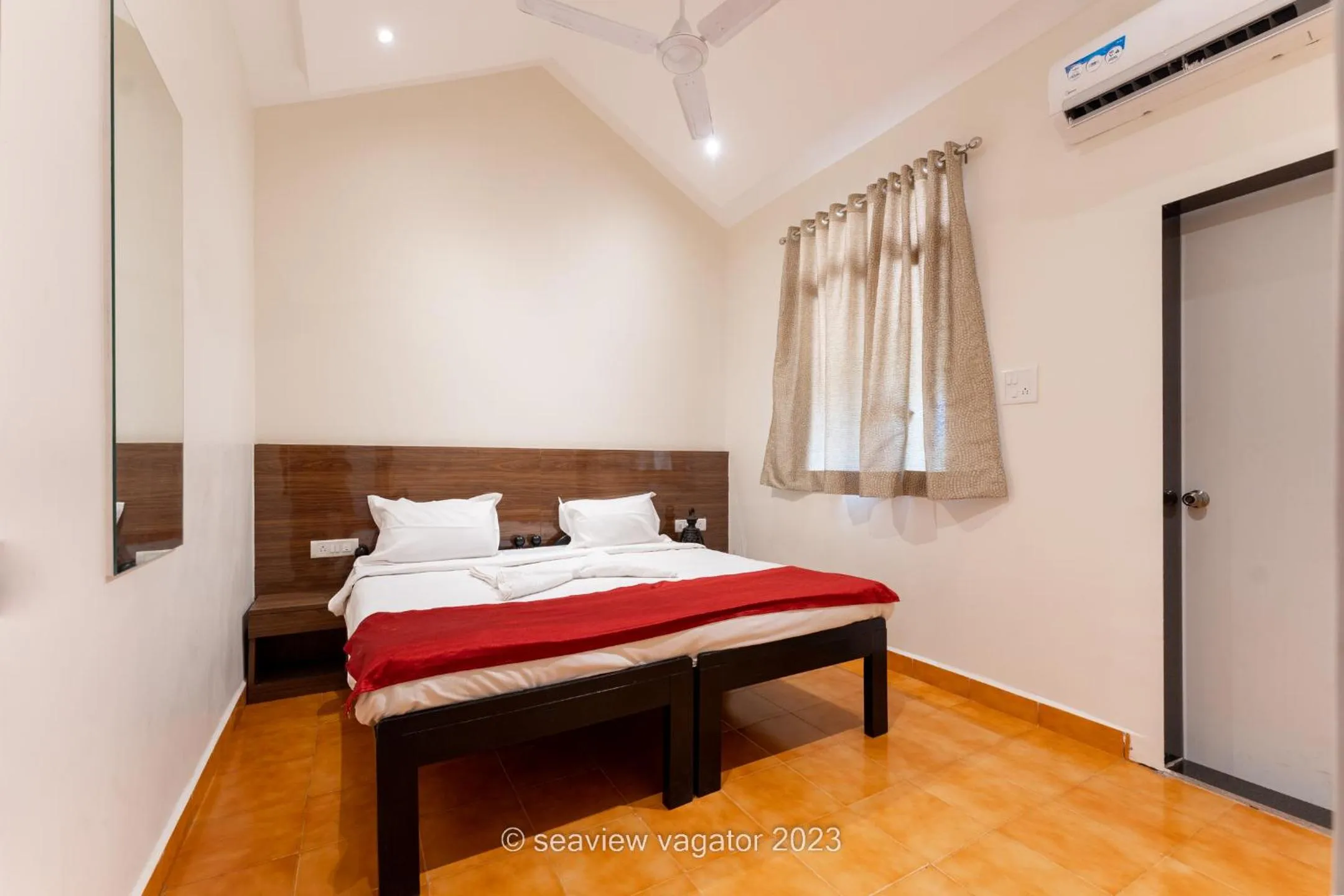 Bed in Sea View Holiday Vagator