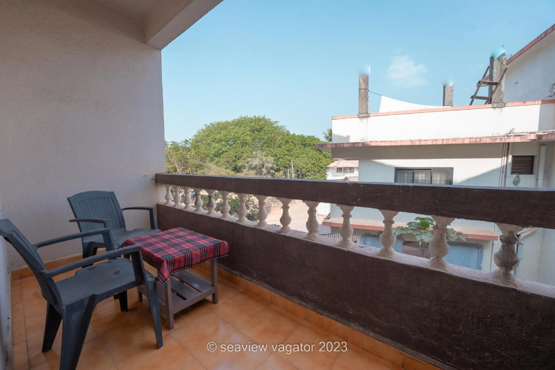 Balcony/Terrace in Sea View Holiday Vagator