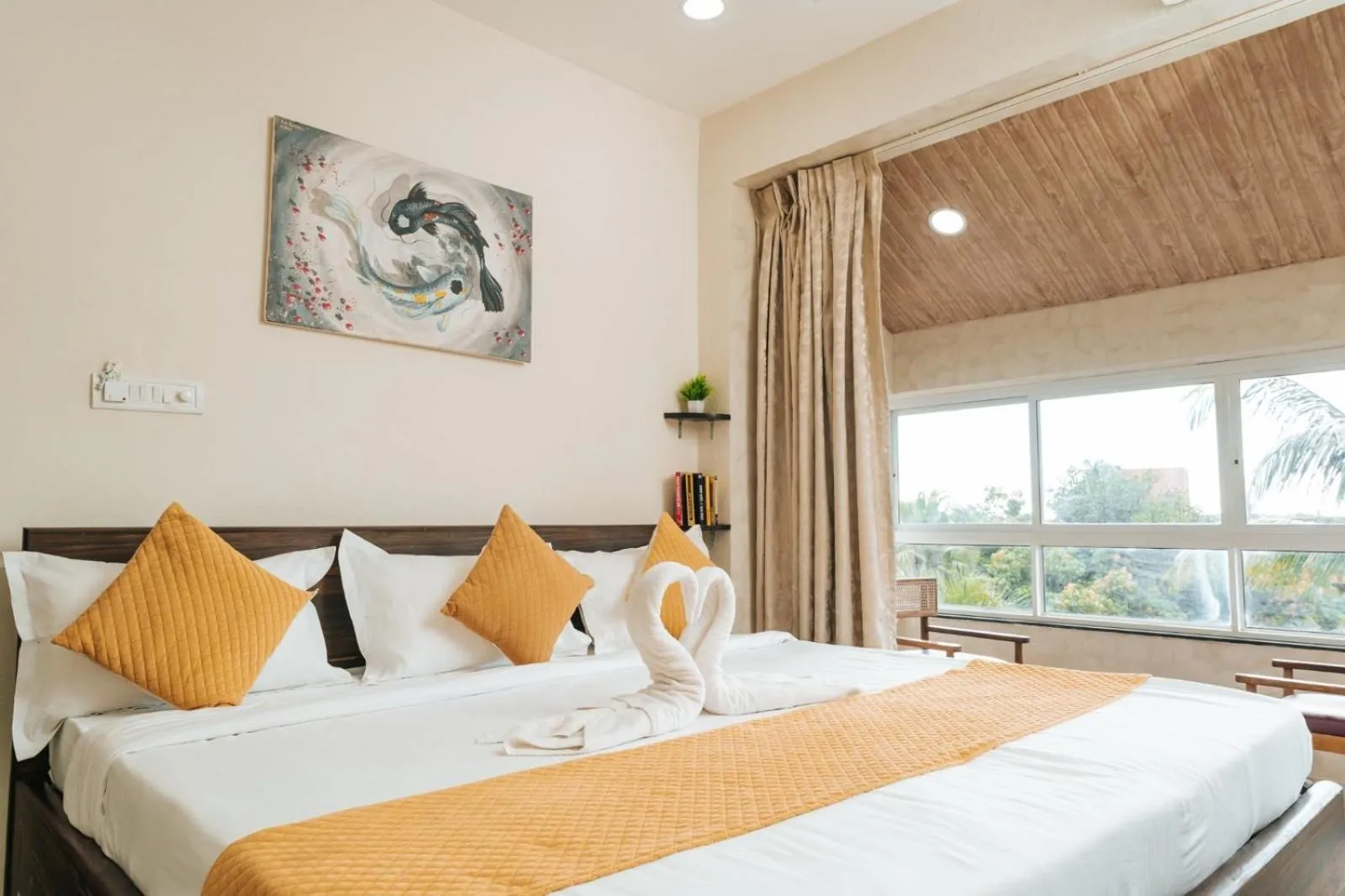 Bedroom, Bed in Sea View Holiday Vagator