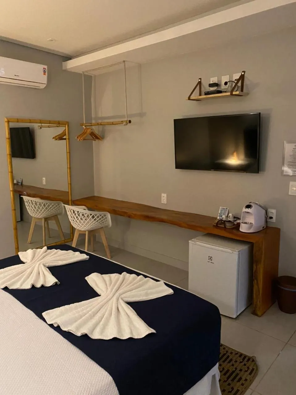 Bed in Pousada da Mana