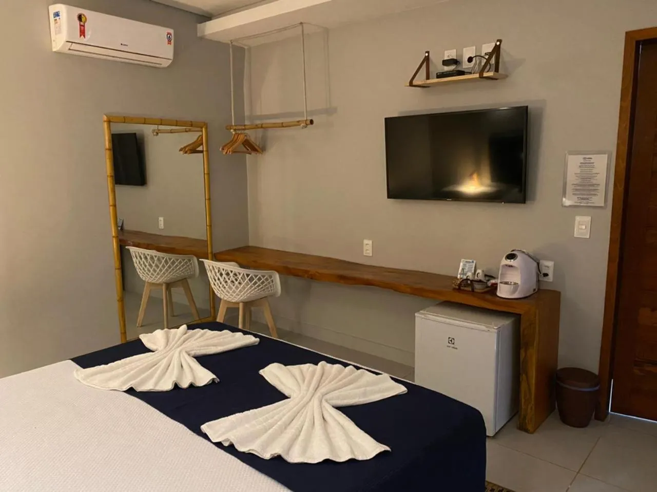 Bed in Pousada da Mana