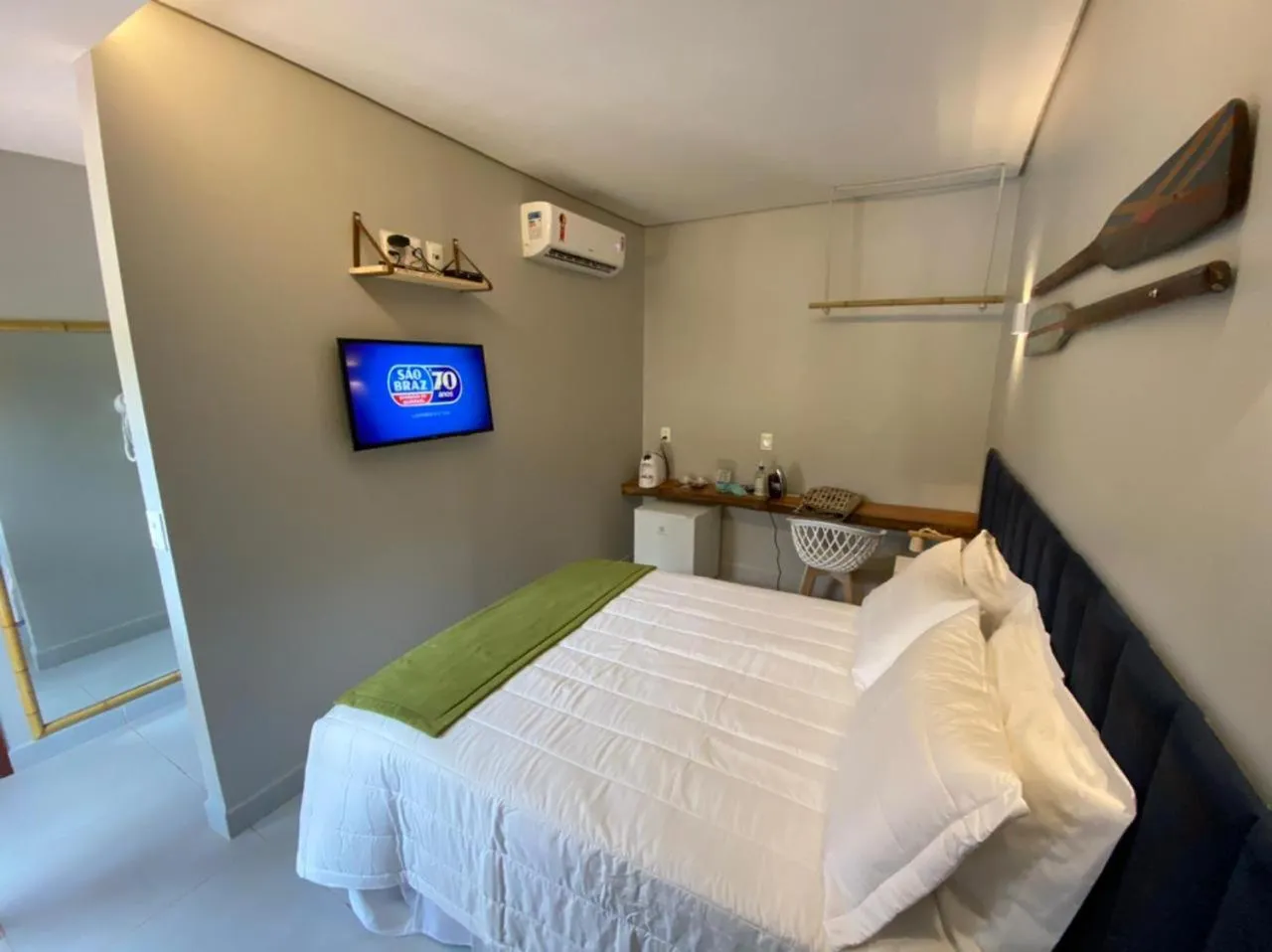 Bed in Pousada da Mana