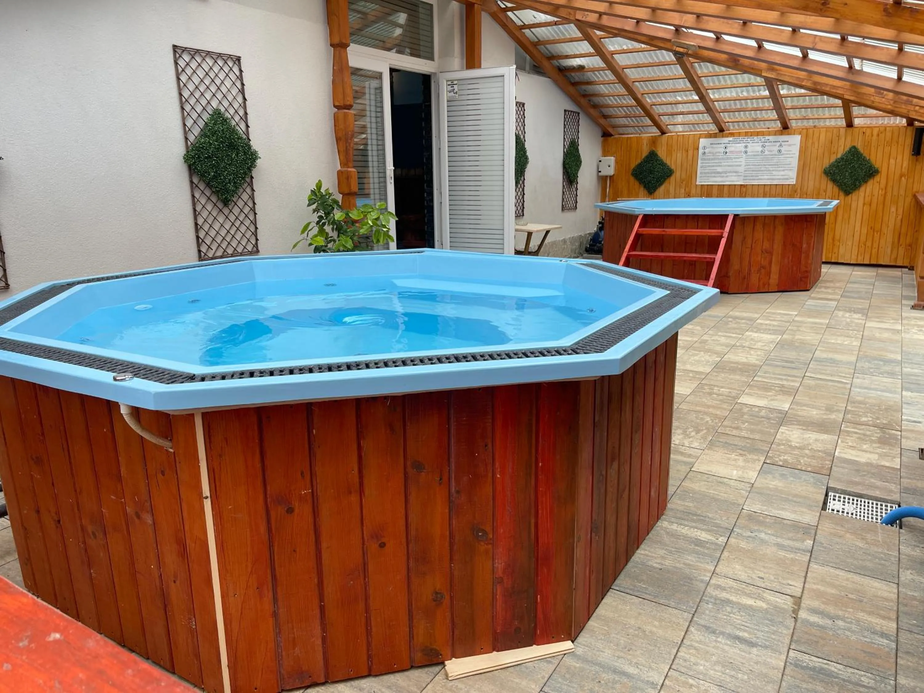 Swimming pool in Cabana Sura Getilor Arinis