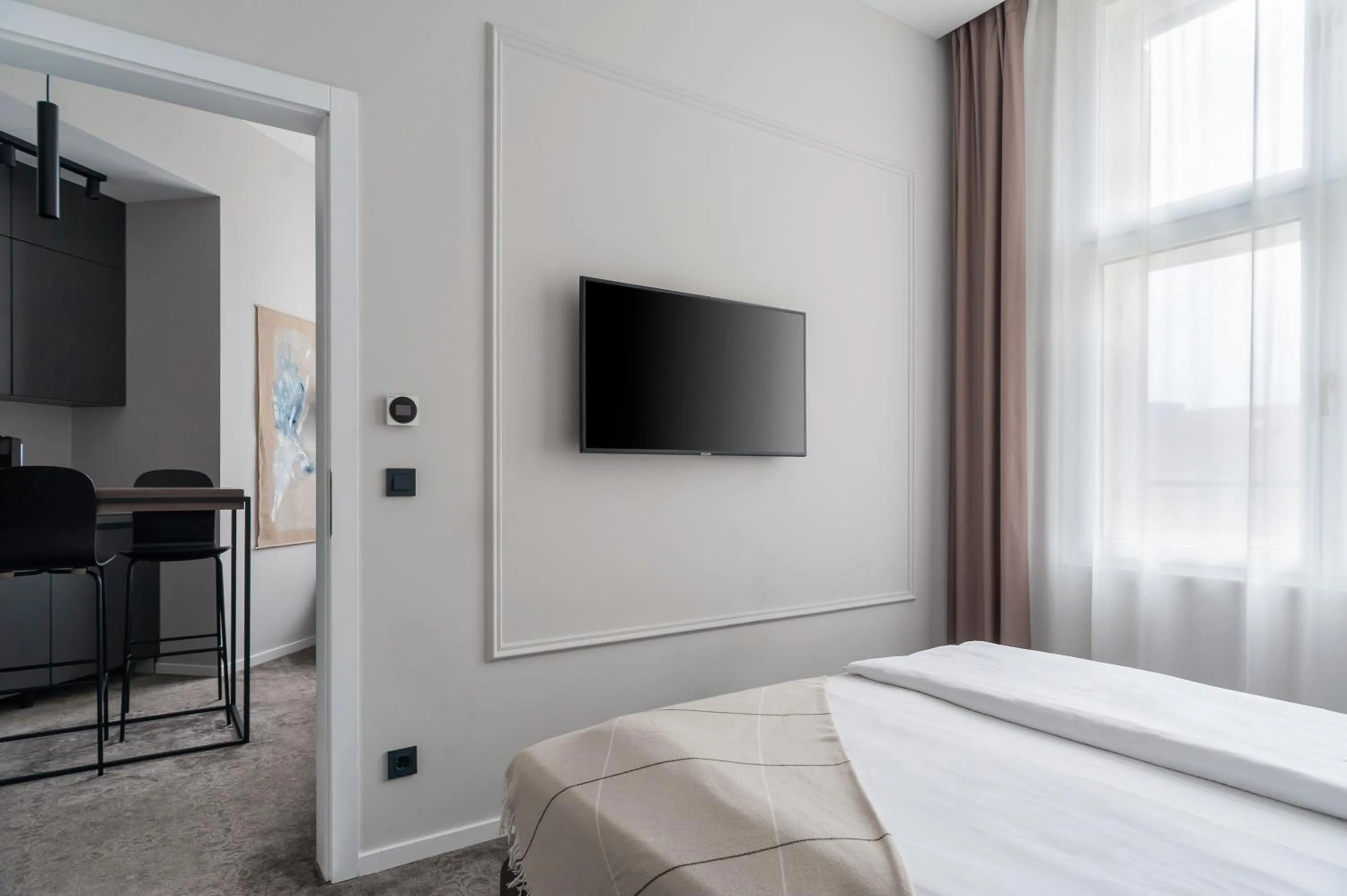 TV and multimedia, Bed in MANDA Heritage Hotel