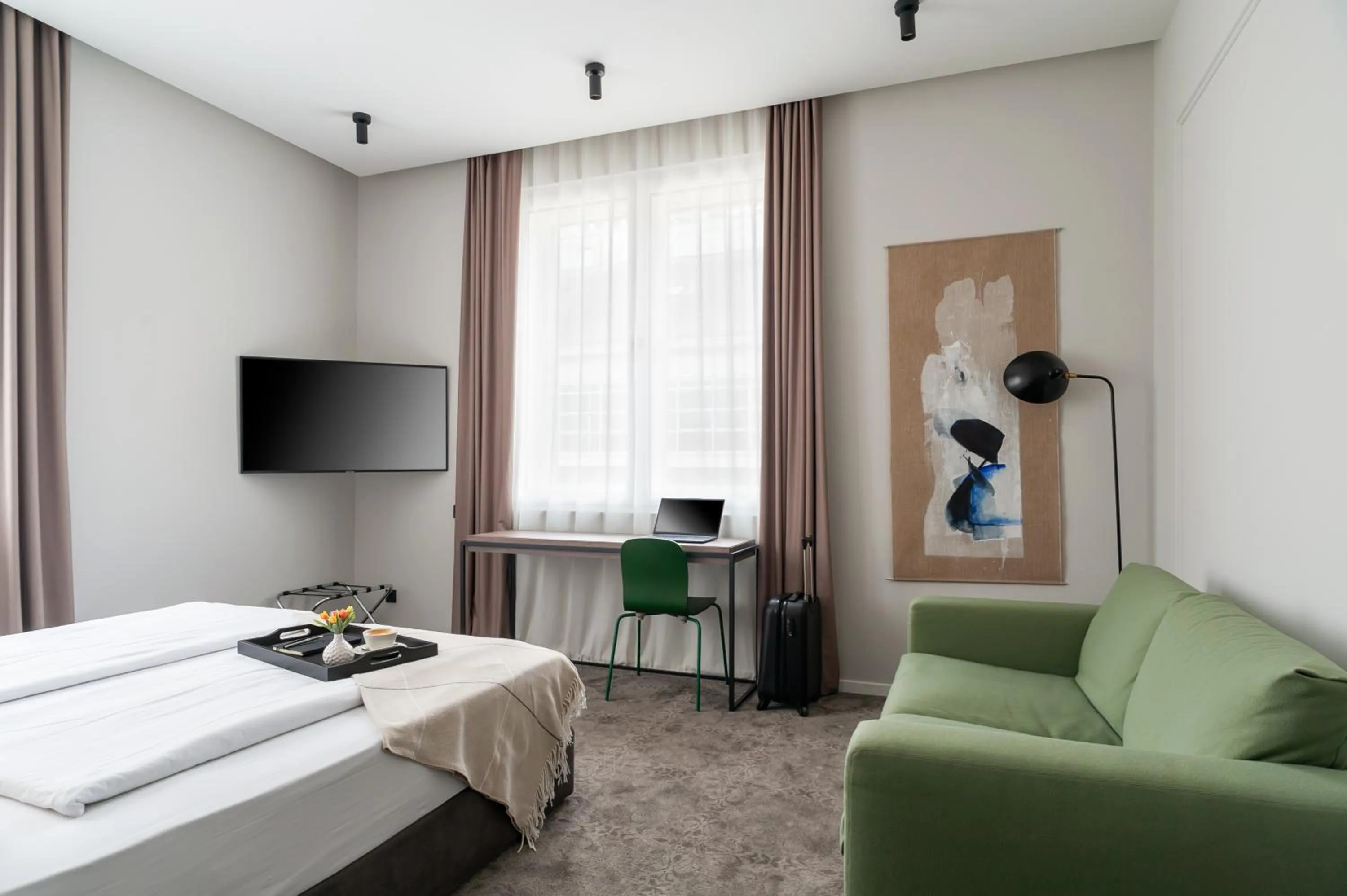 Bed in MANDA Heritage Hotel