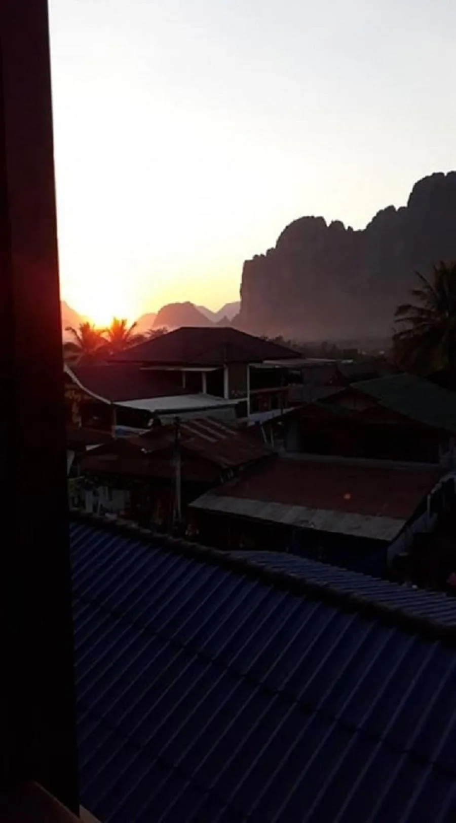 Mountain view in Vang Vieng Camellia Hotel