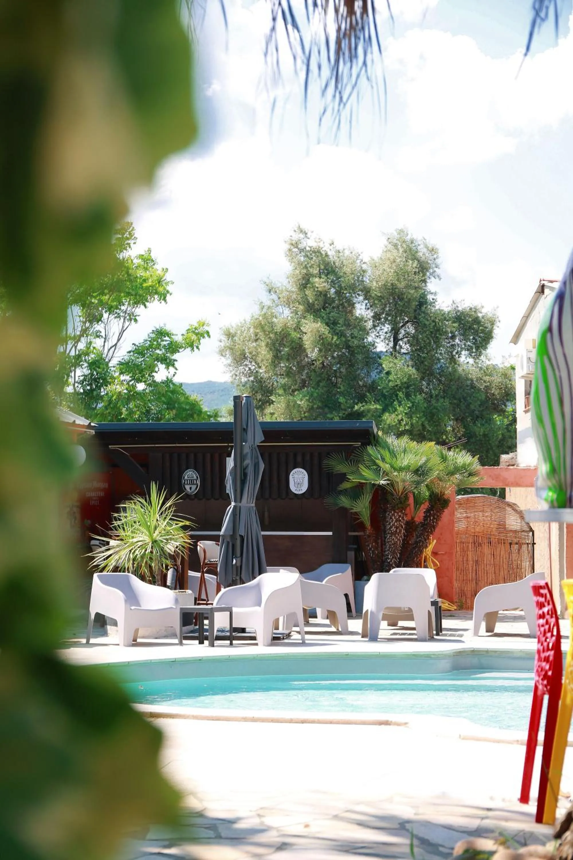 Patio in Le Banana's Hotel