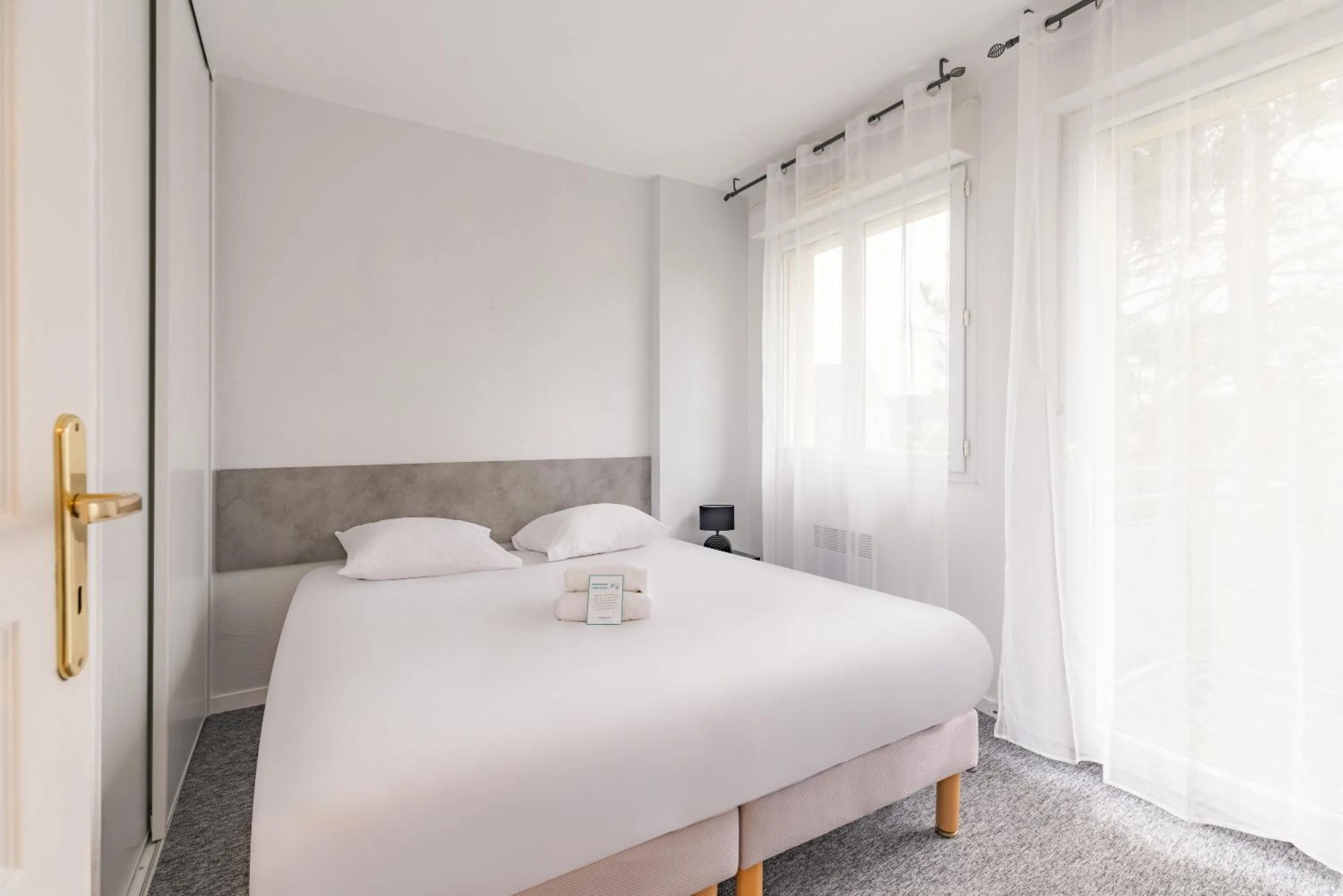 Bed in Appart'City Classic Dijon - Toison D'Or