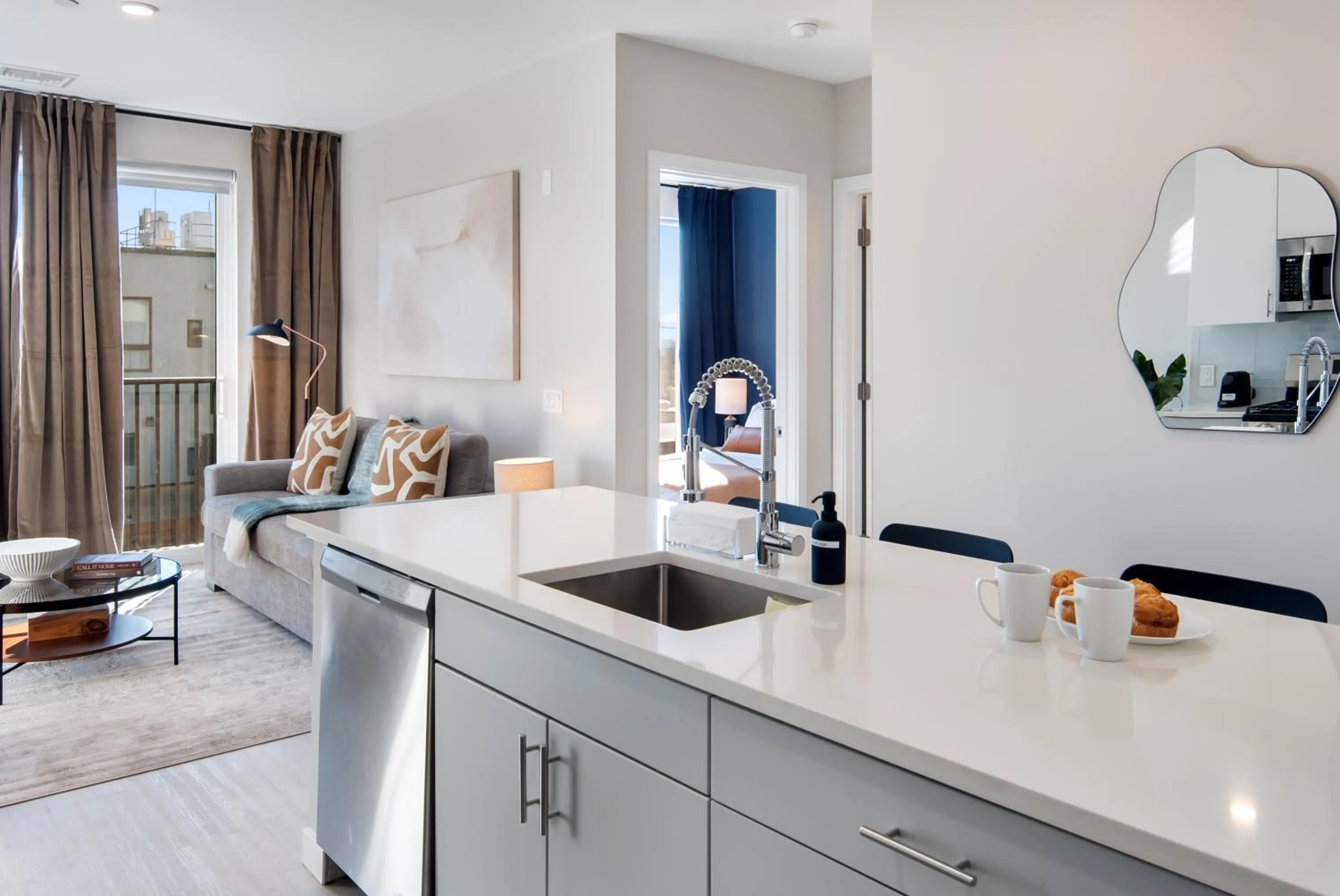 kitchen in Luxury Furnished Apartments by Hyatus Downtown at Yale