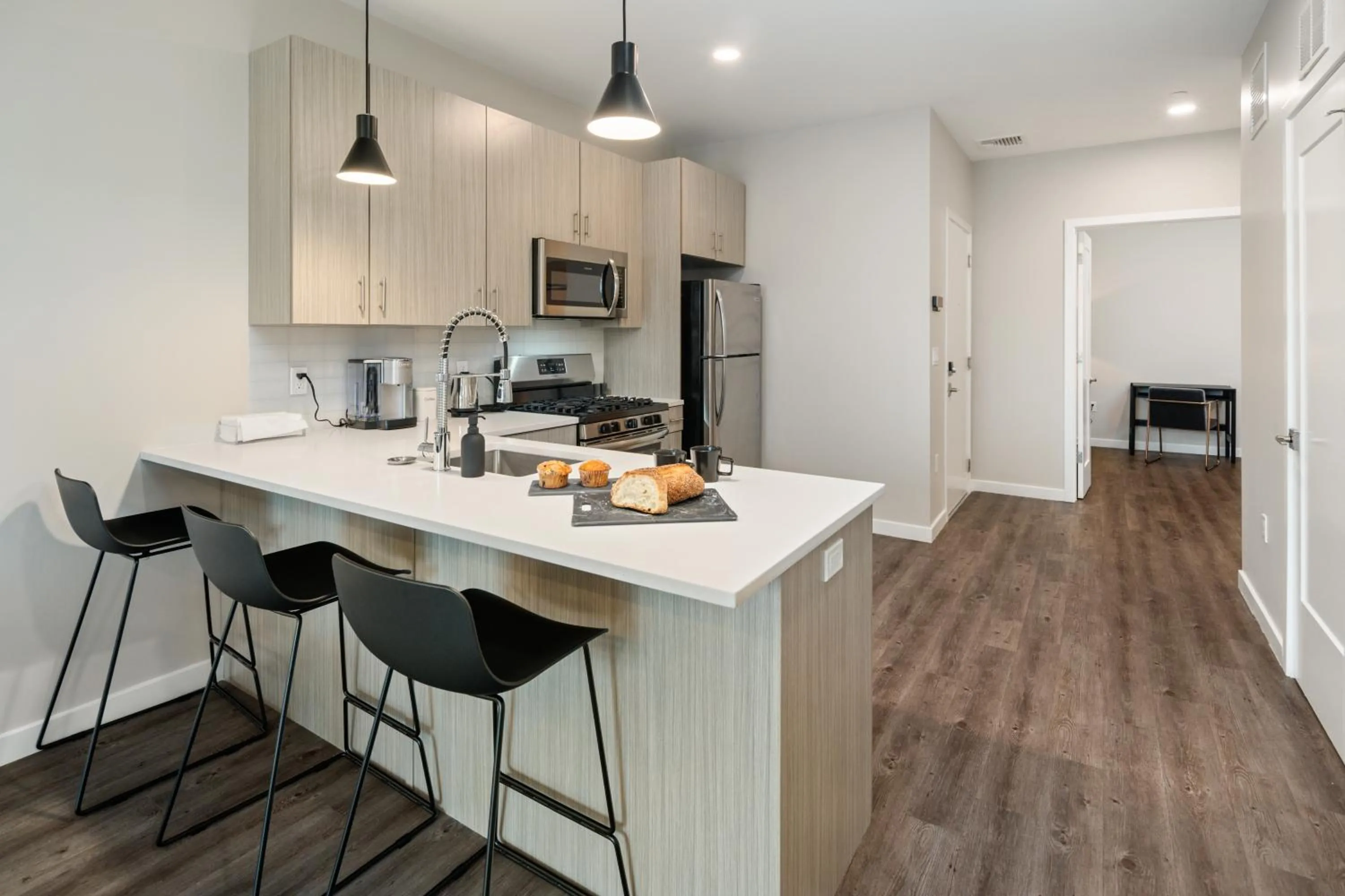 Dining area in Luxury Furnished Apartments by Hyatus Downtown at Yale